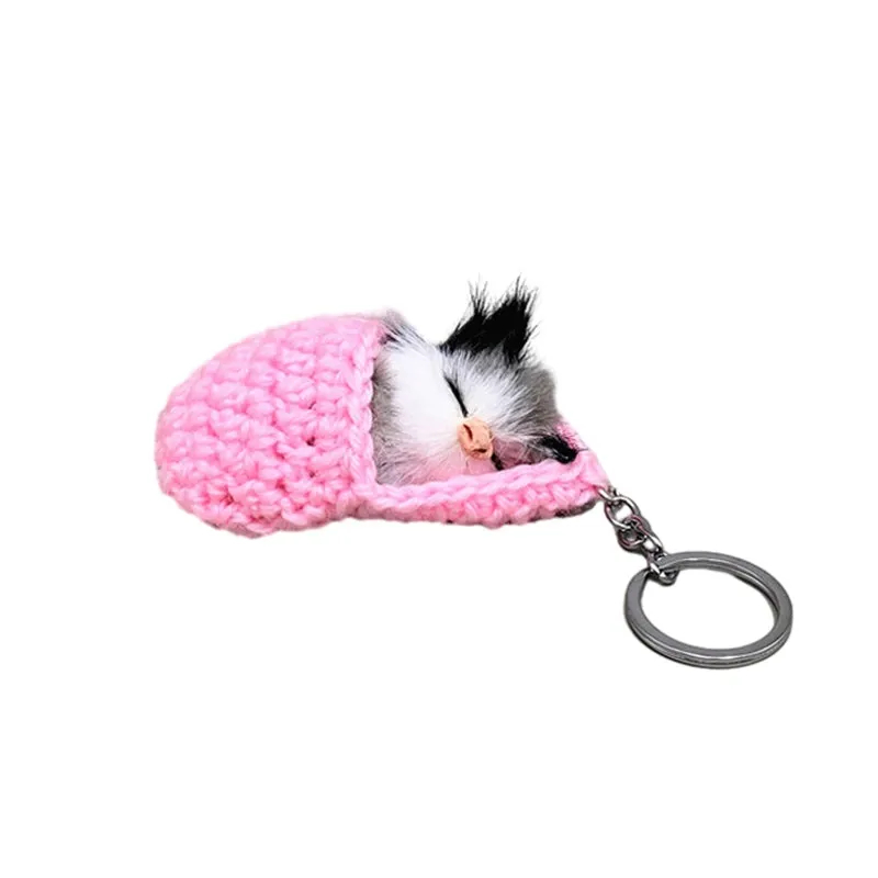 ✨CUTE SLEEPING KITTEN KEYCHAIN