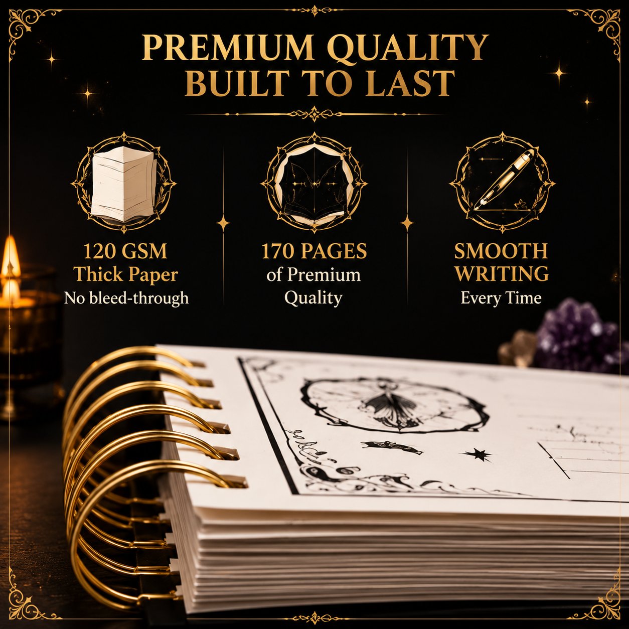 ✍️📕Waiting for the Night: The Witching Hour 2027 Weekly Planner🖤Gothic Romance & Practical Magic for the Year Ahead.