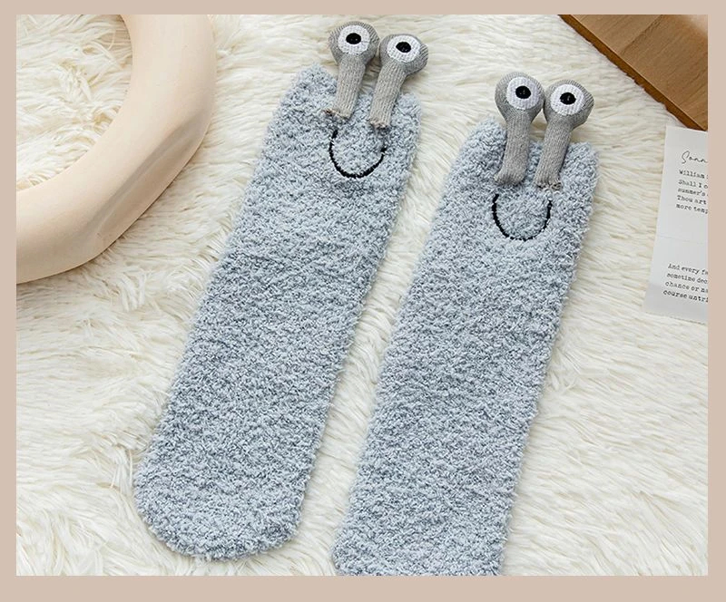 🐌Snail Fluffy Floor Socks