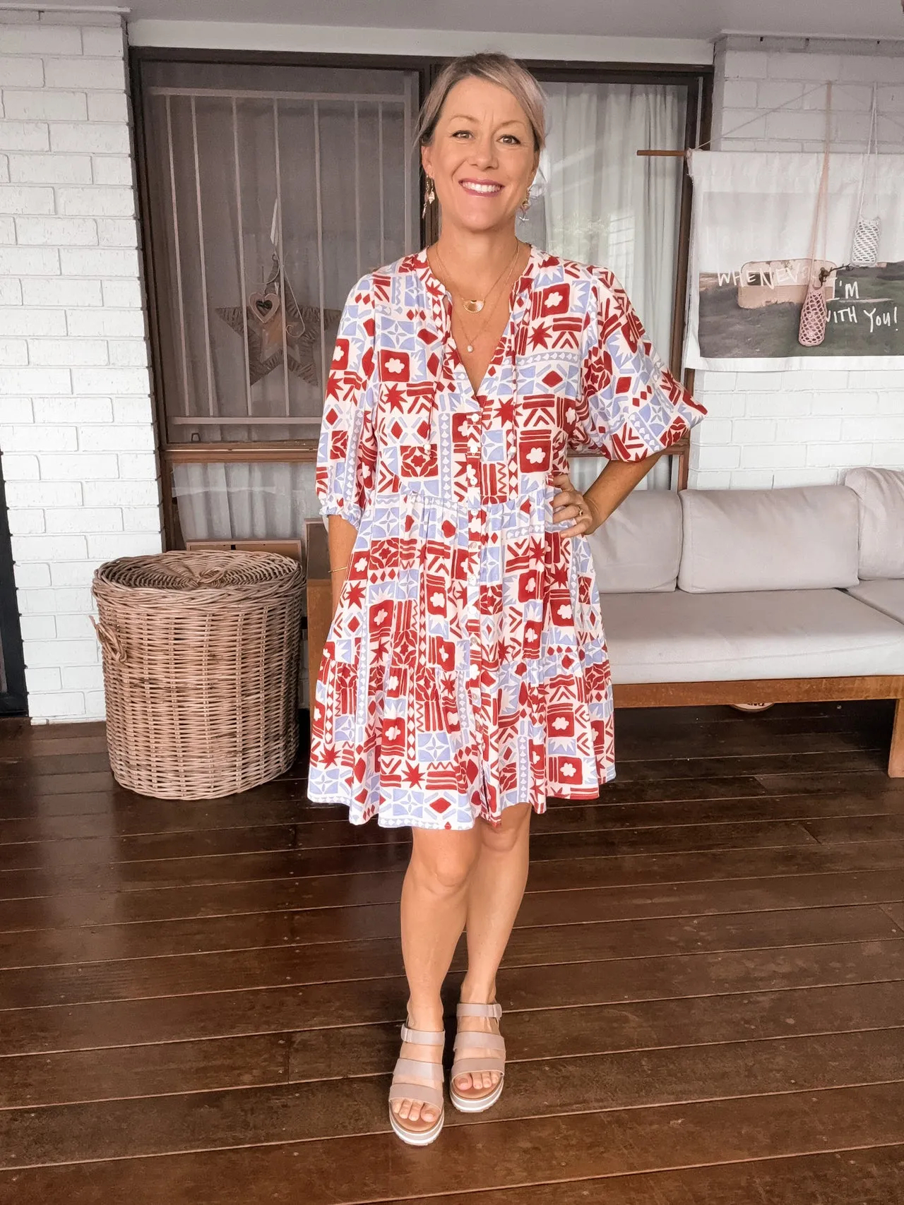 BOHO MINI DRESS - DESERT