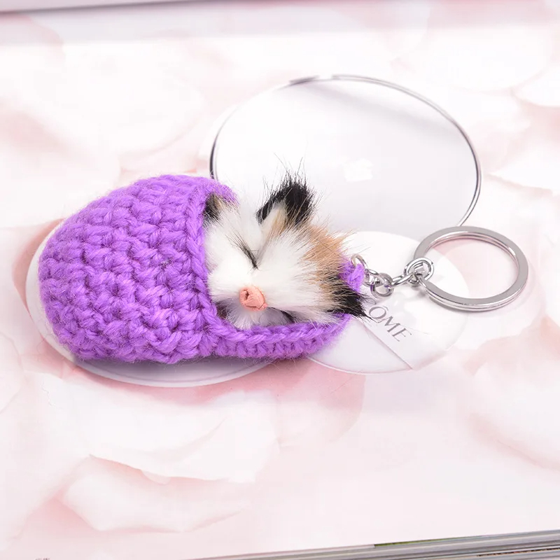 ✨CUTE SLEEPING KITTEN KEYCHAIN