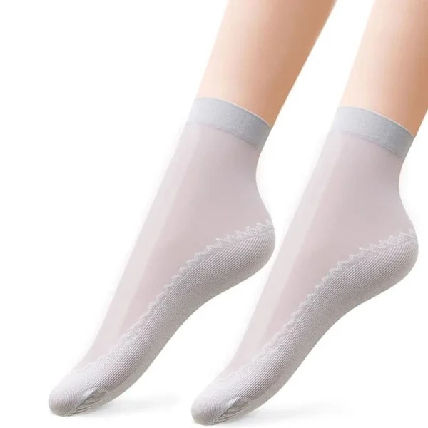 Silky Anti-Slip Cotton Socks（5 pairs/set）