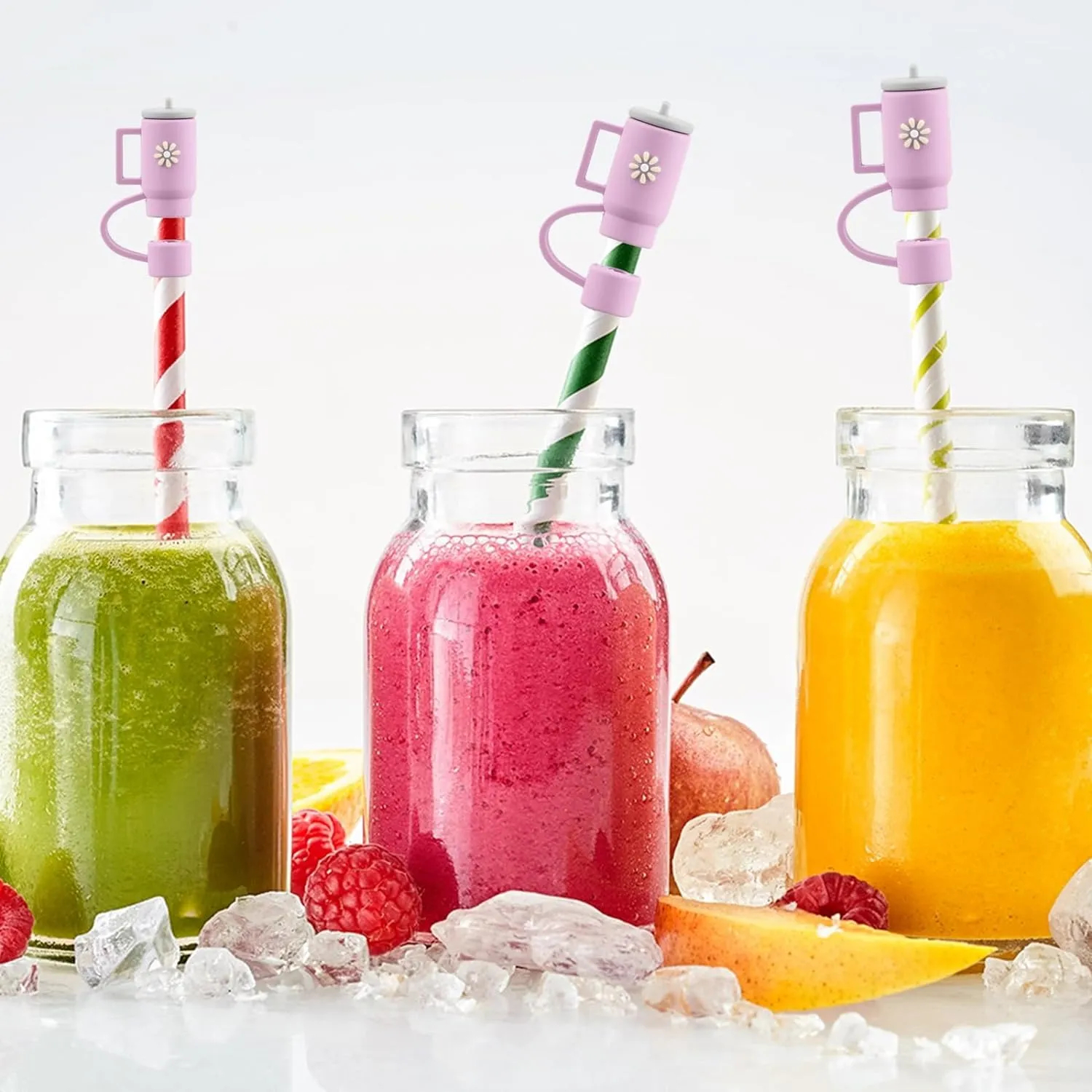 Silicone Mini Cup Straw Covers Cap