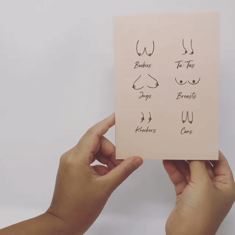 🤣Funny 3D Boobies Prank Greeting Card