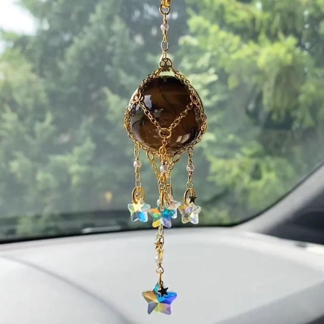 🔮Hand-Woven Natural Crystal Original Stone Hanging Pendant🔮