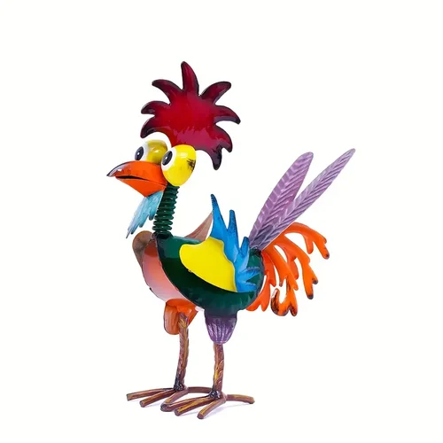 🐓Funny garden rooster statue