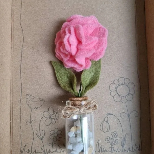 🌻Mini Felt Flowers Set-Mother Gift