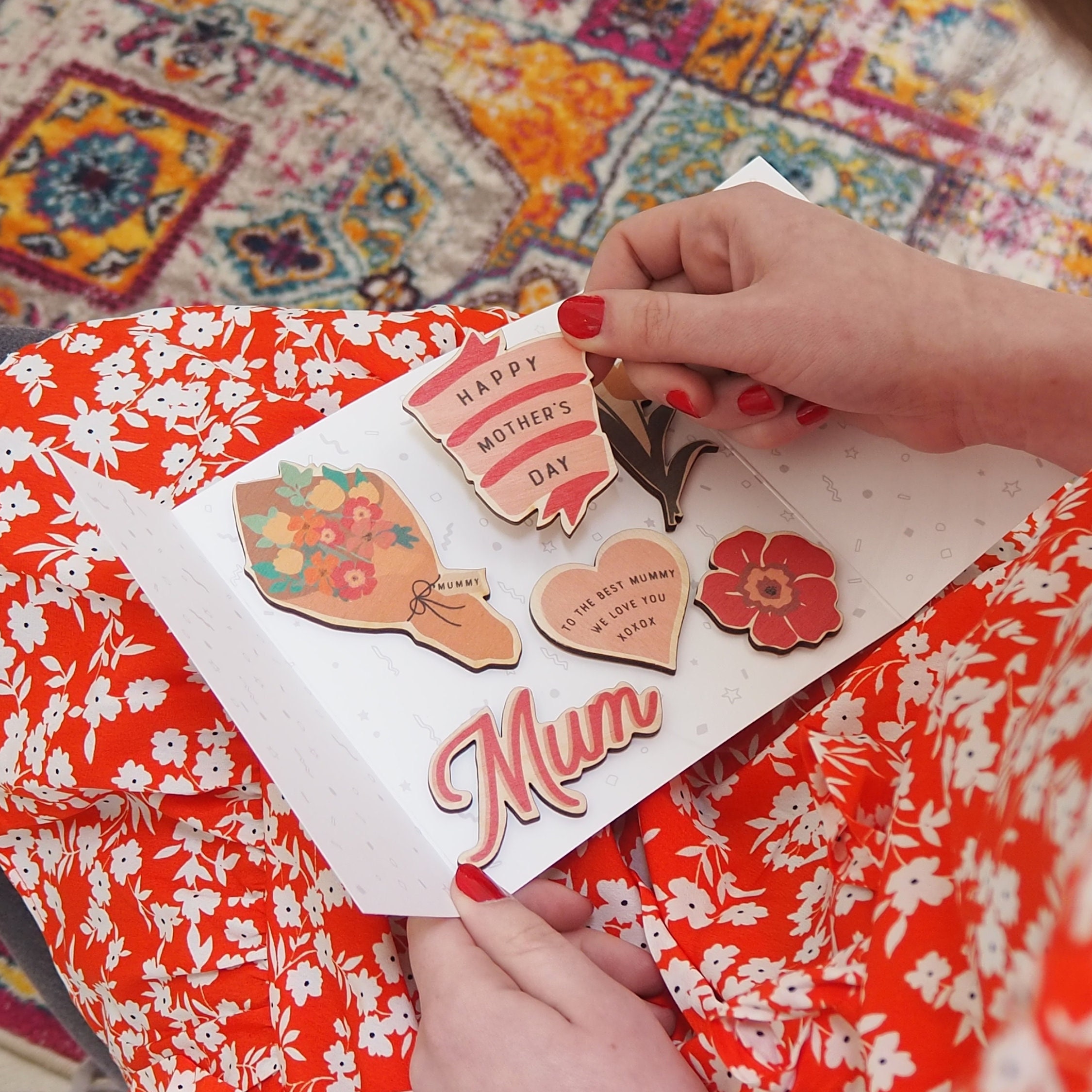 Funny Mothers Day Card - Fridge Magnets Set