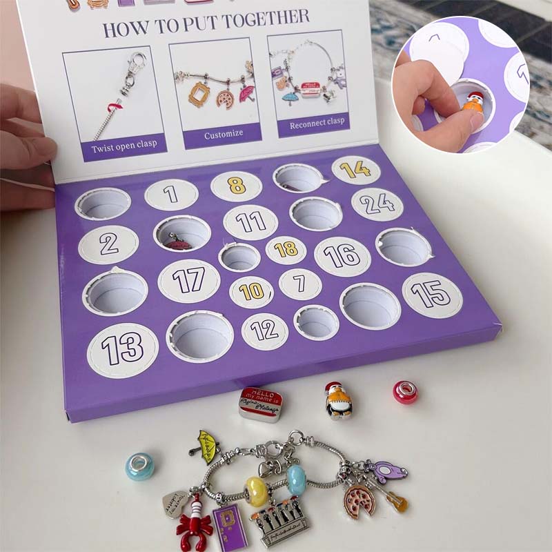 Advent Calendar 2024-24 Days of FRIENDS Charm Bracelet Kit