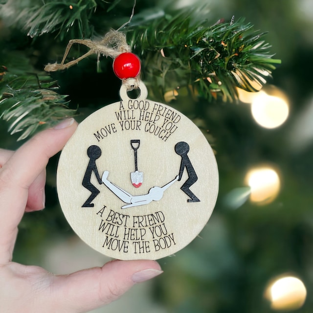 🎁🎅2023 CHRISTMAS GIFT--😂Funny Best Friends Ornament