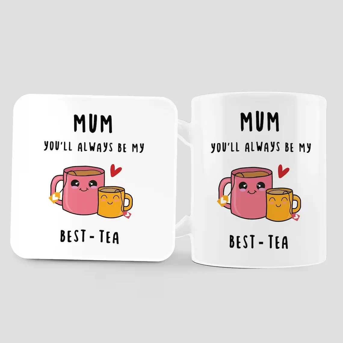 🎁Mum Best-Tea Mug And Coaster Set