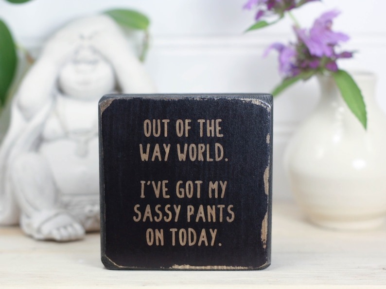 ✨Small desk sign with funny saying