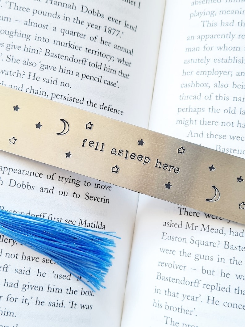🔖 Hand Stamped Metal Bookmark