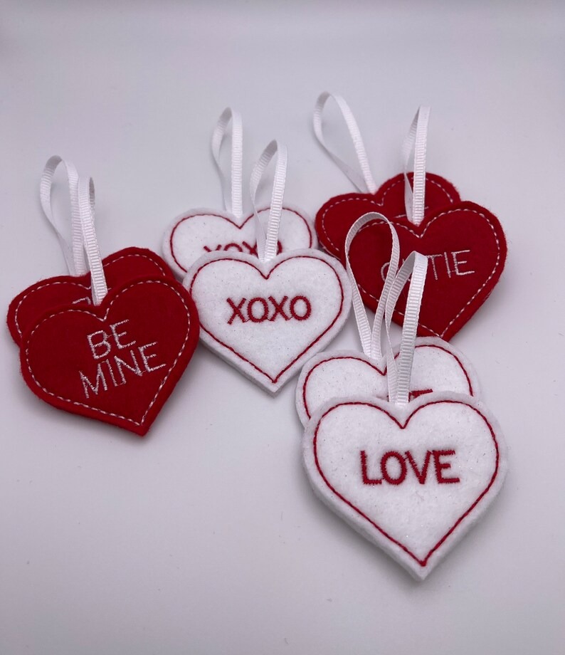 💖💖Handmade Heart ornaments