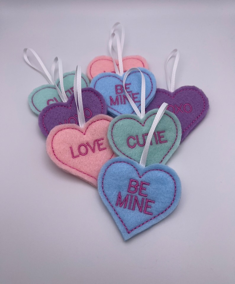 💖💖Handmade Heart ornaments