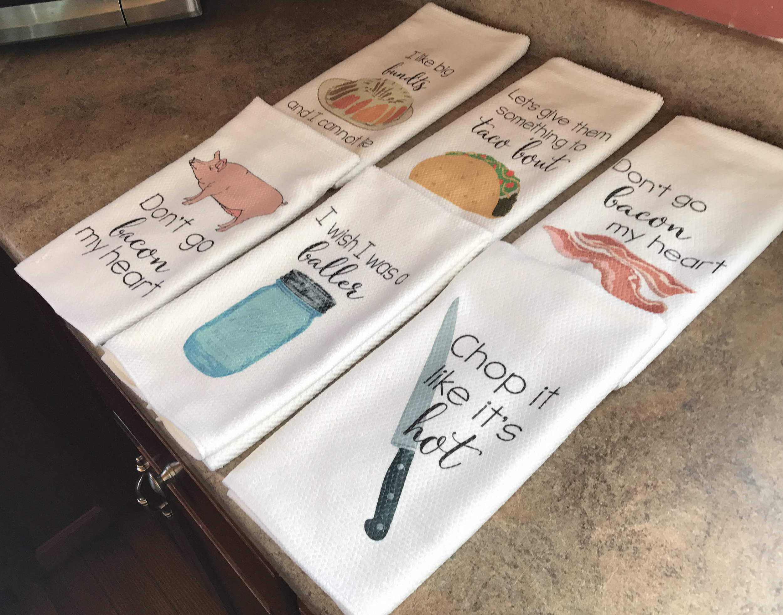 Kitchen Towels with Funny Sayings