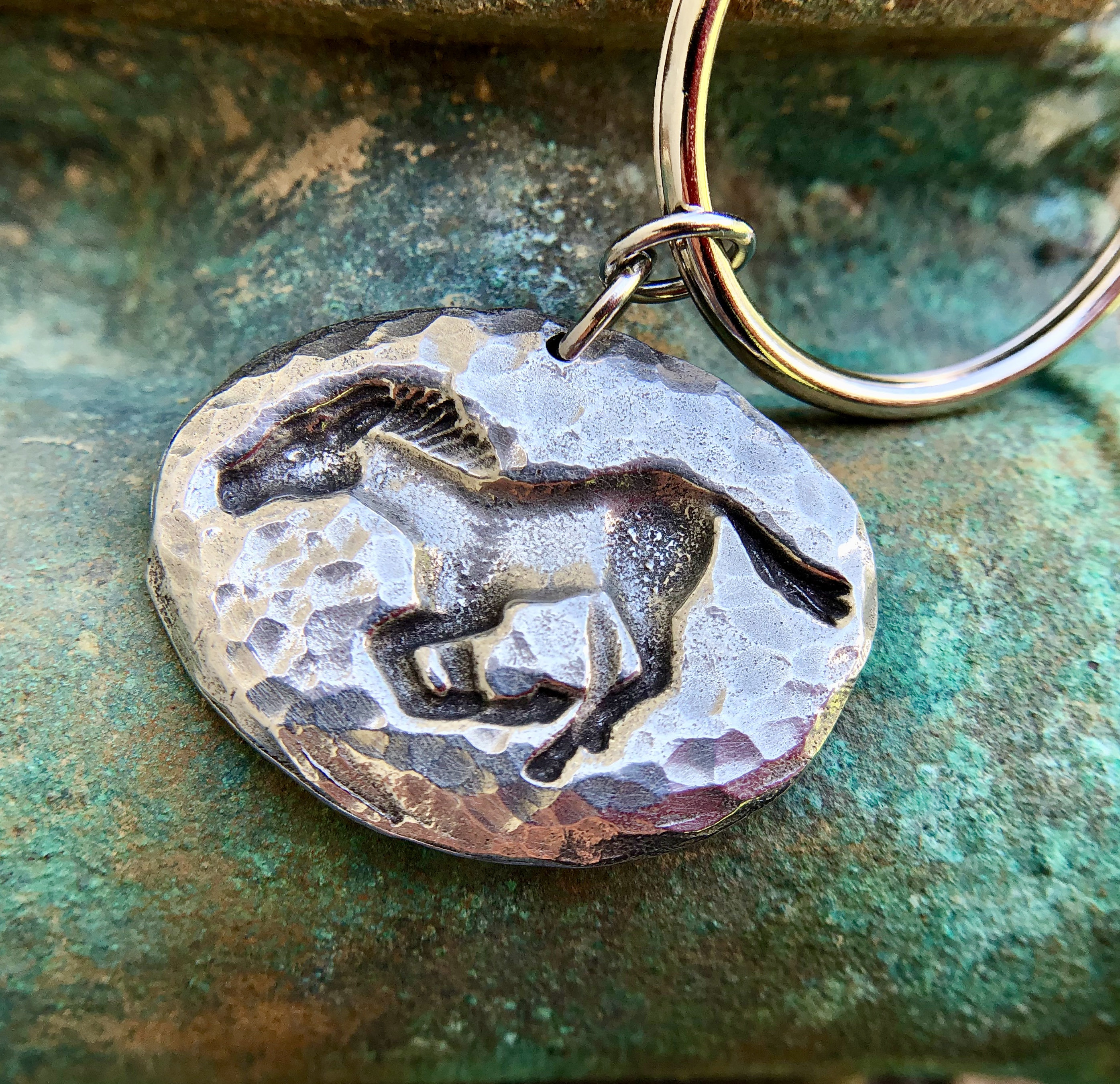 Running Horse Key Ring