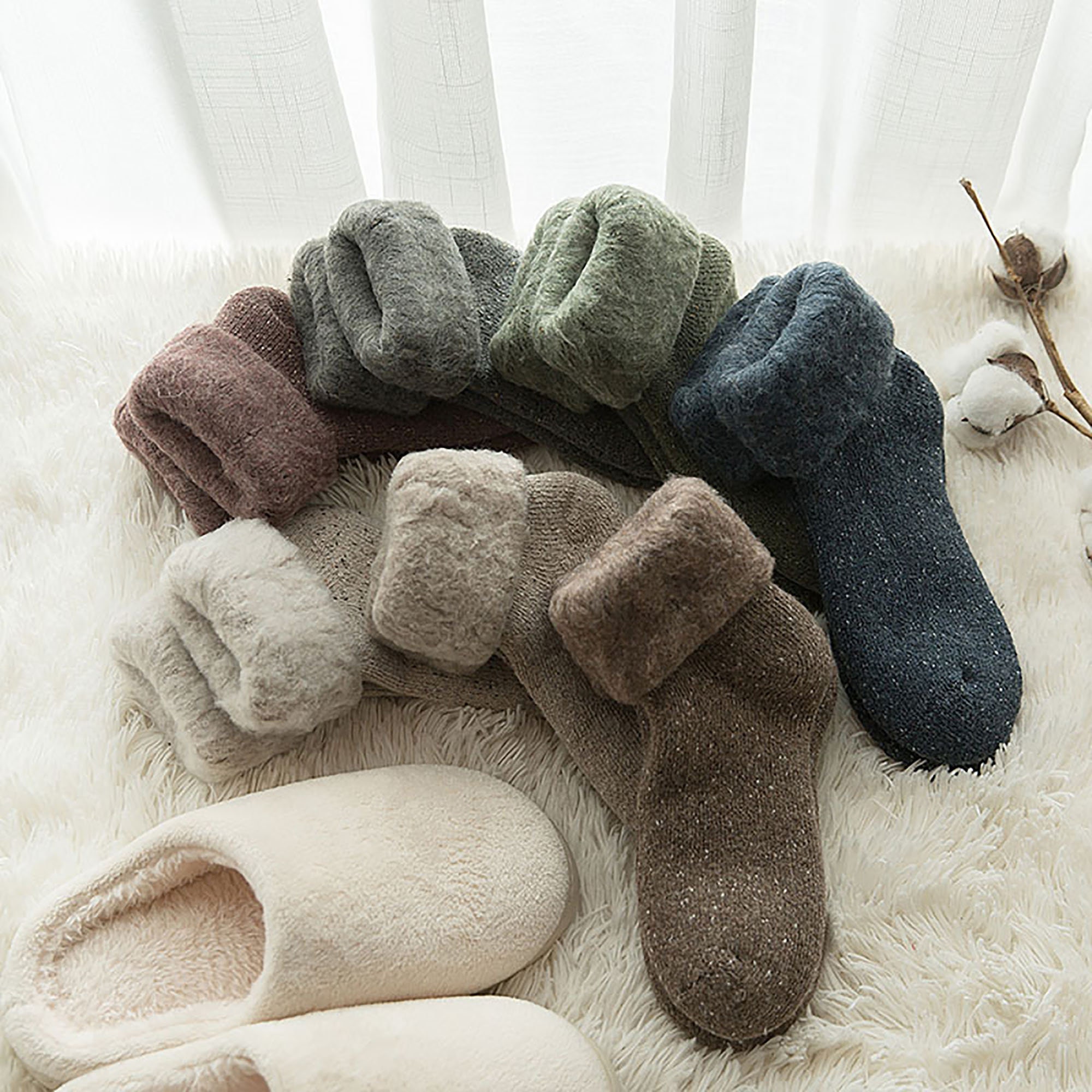 Women Warm and Cozy Winter Sleeping Socks