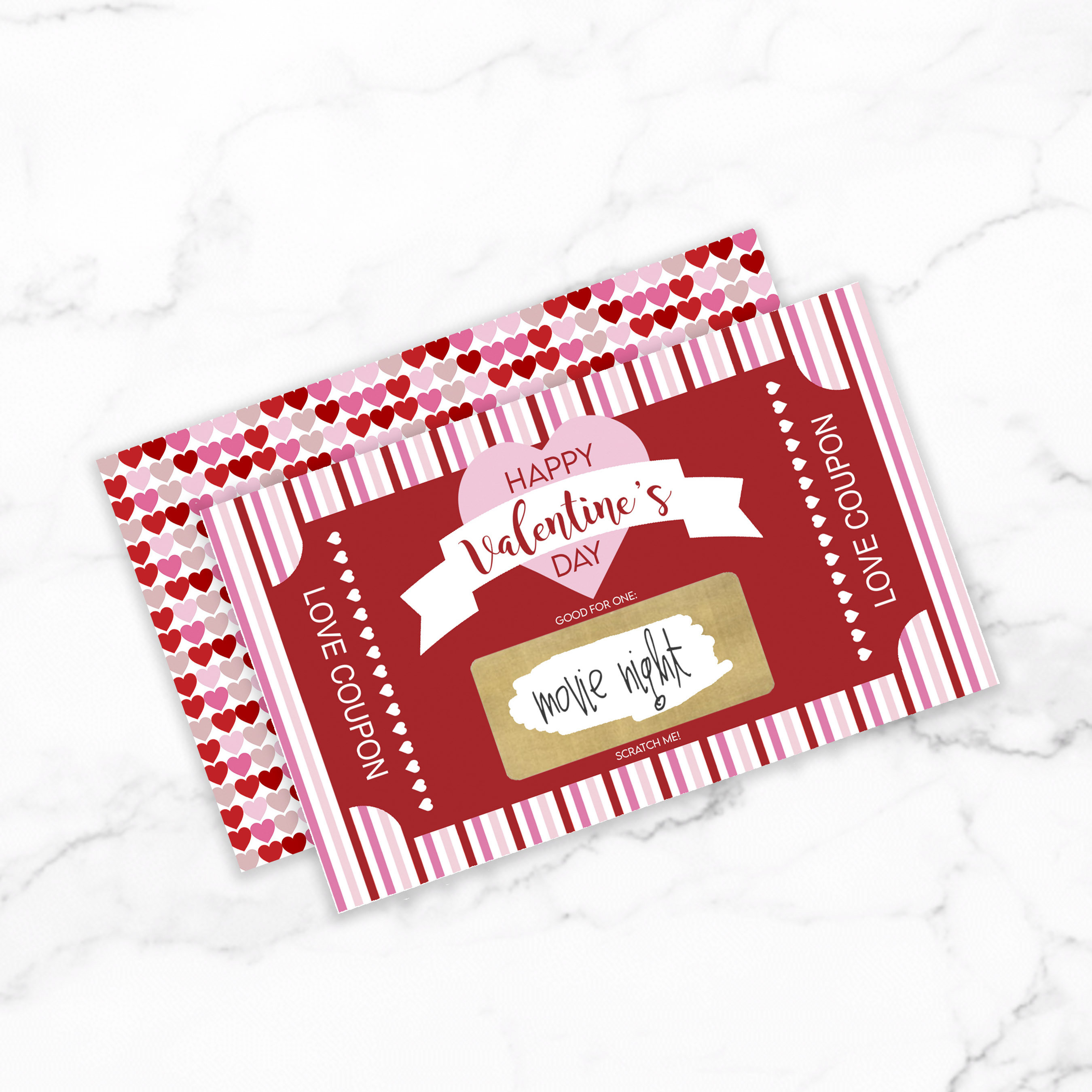 Valentine's Scratch Off Advent "14 things I love about you!"