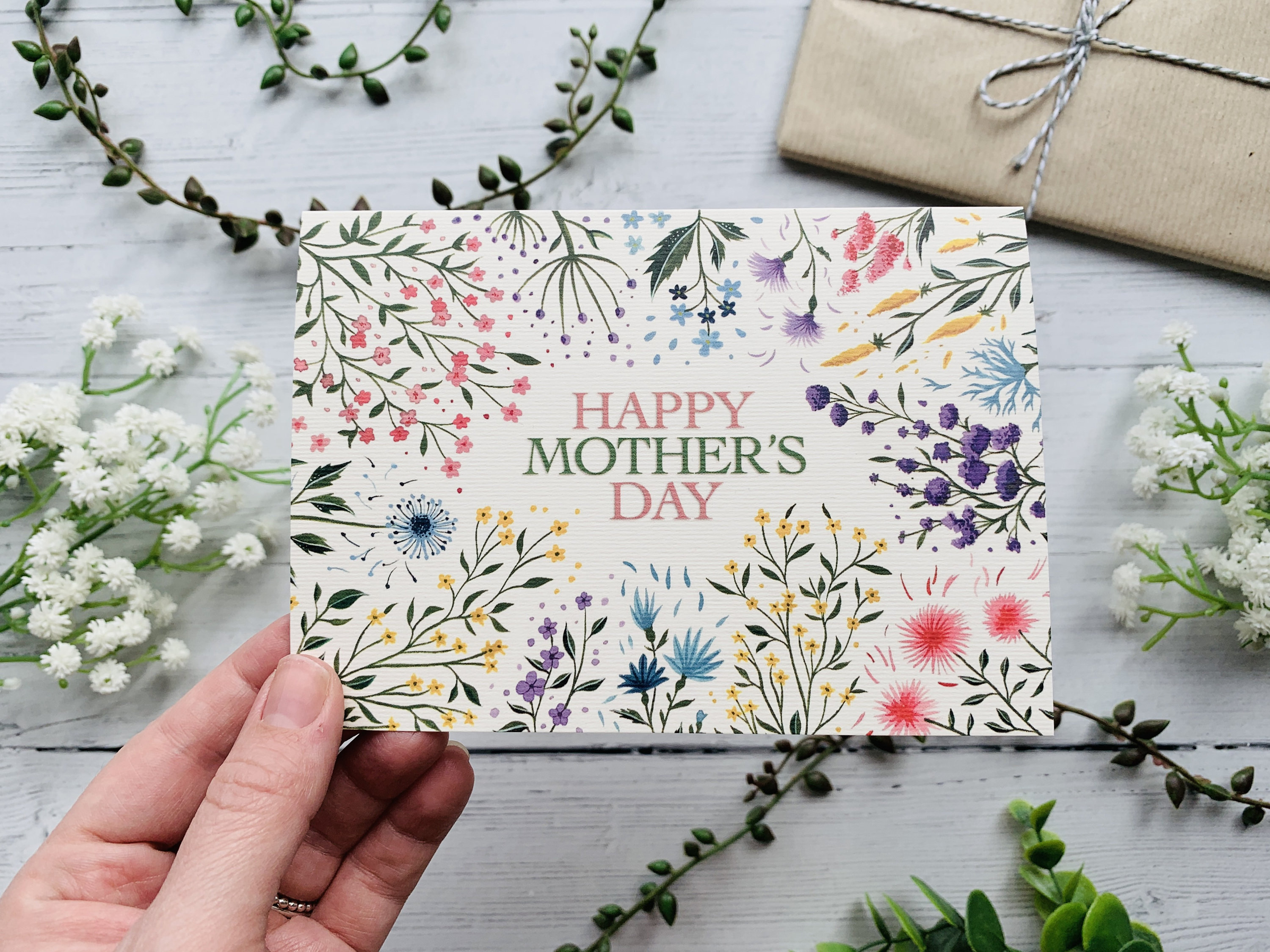 Floral Mother's Day card
