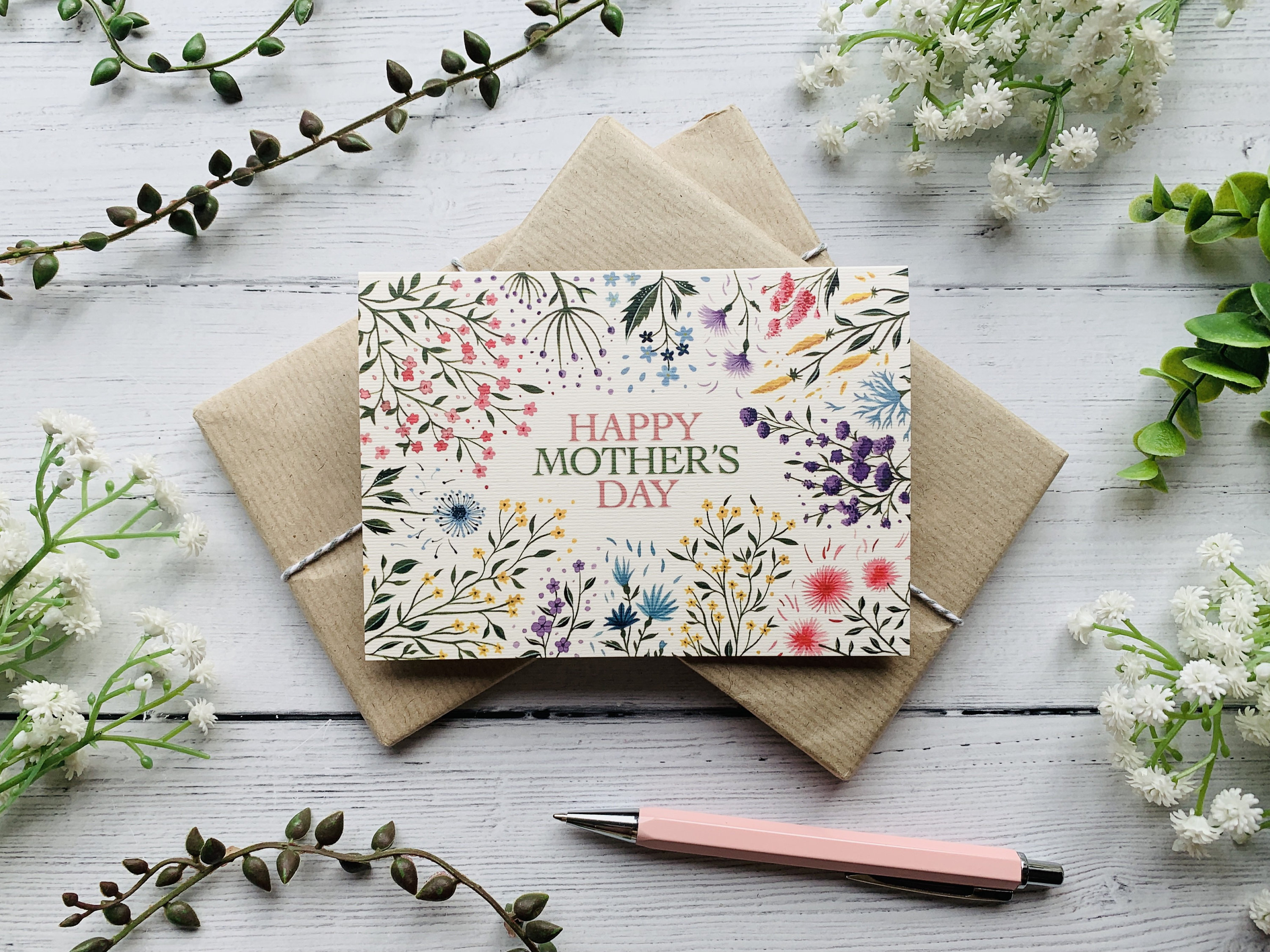 Floral Mother's Day card