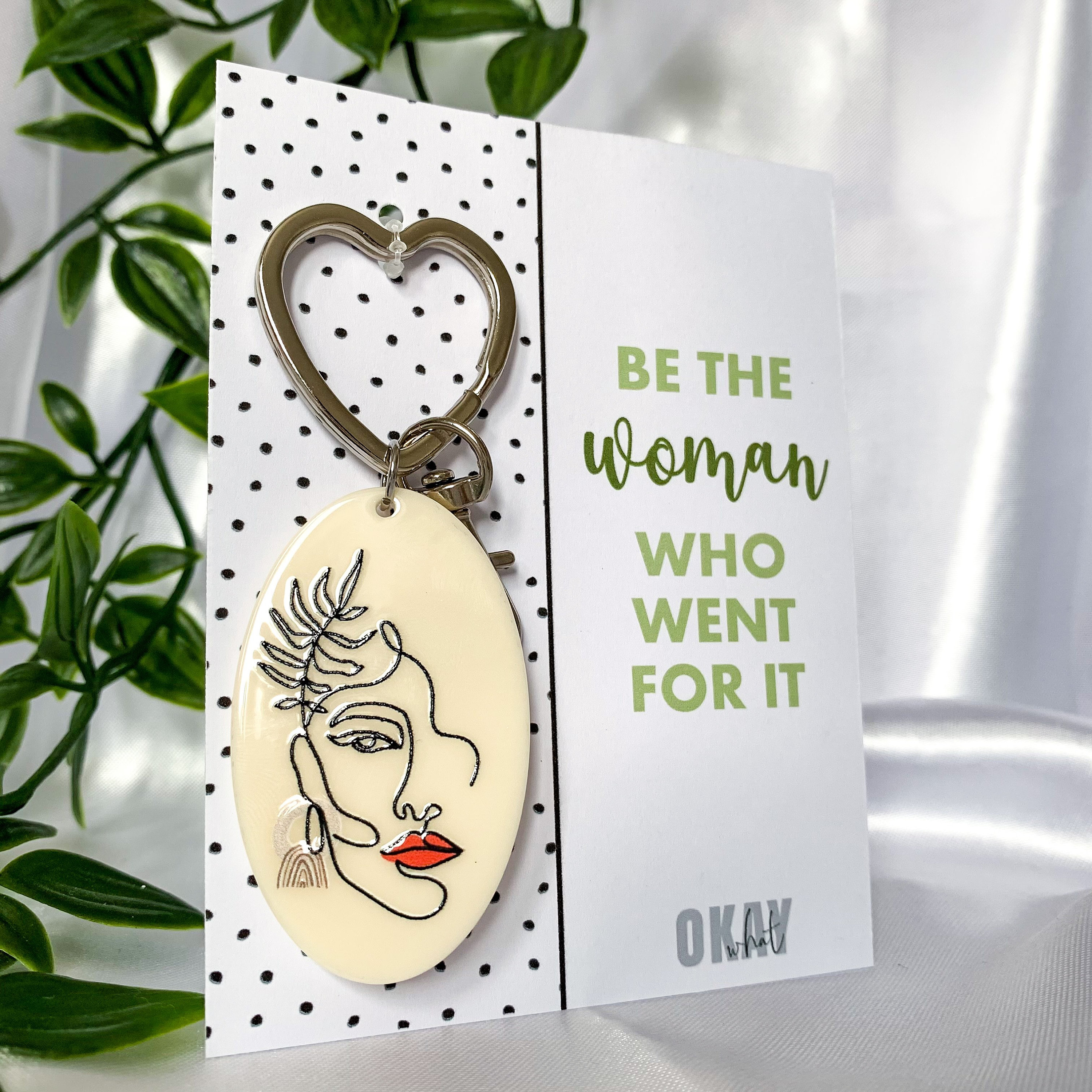 Woman Keyring | Be the woman who went for it