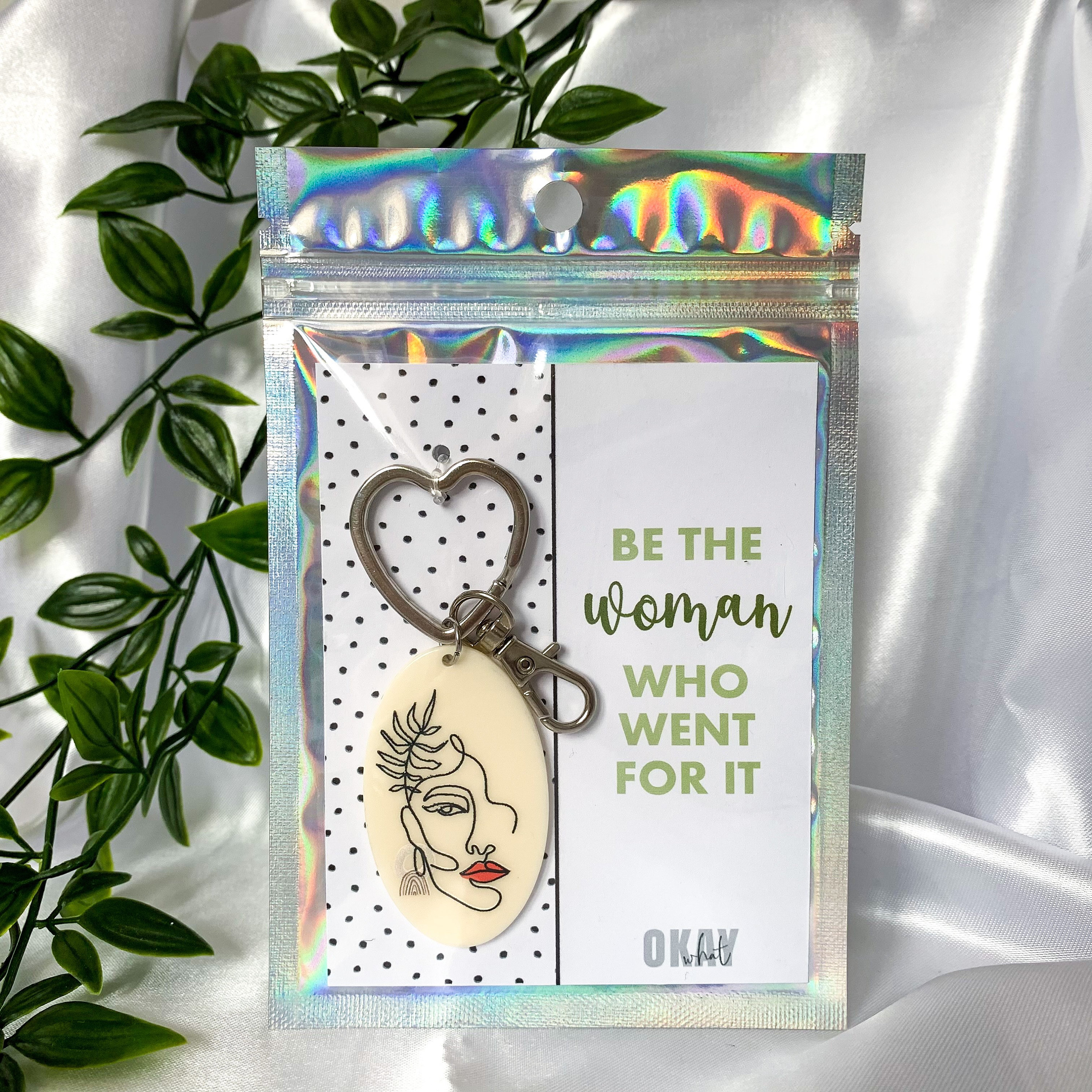 Woman Keyring | Be the woman who went for it