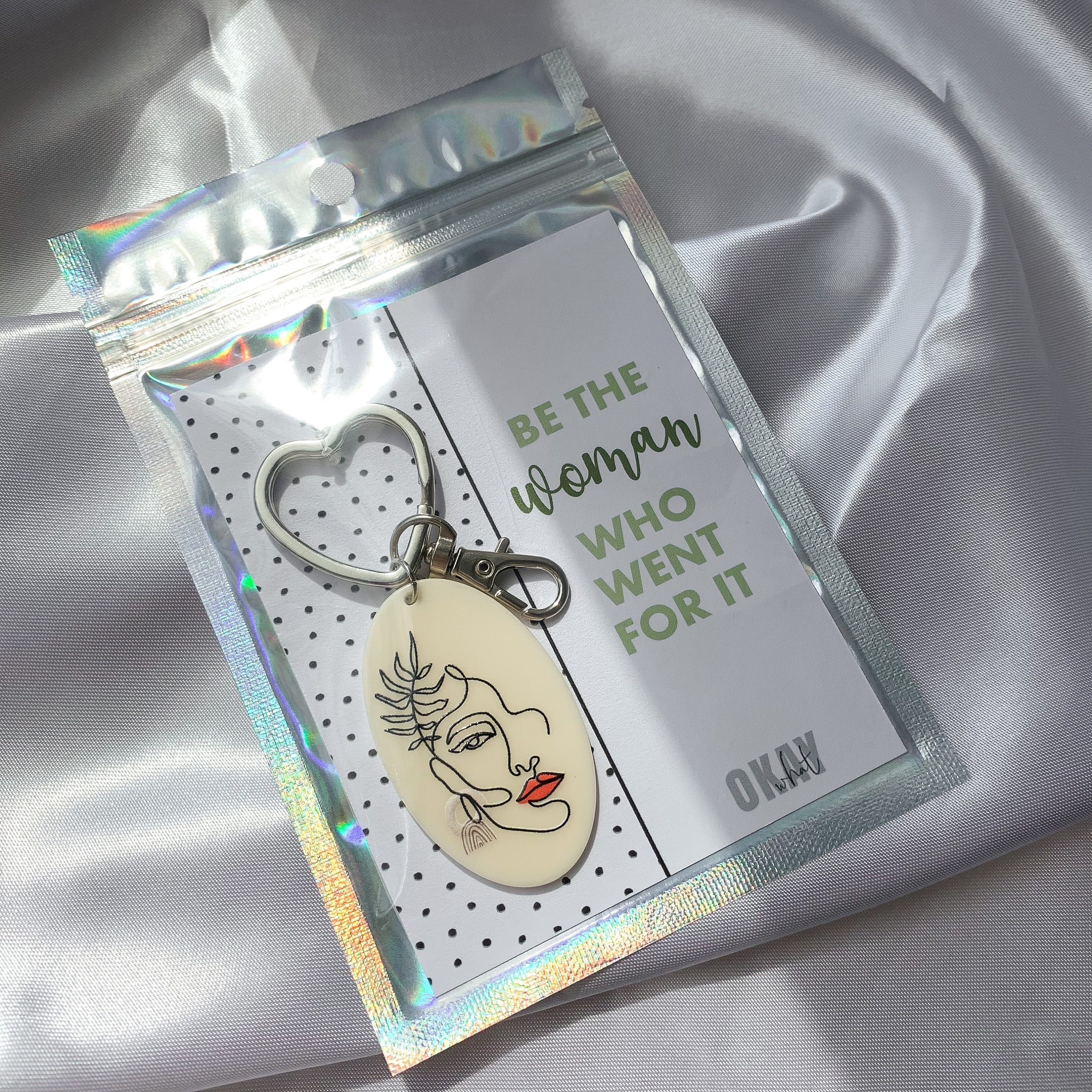 Woman Keyring | Be the woman who went for it