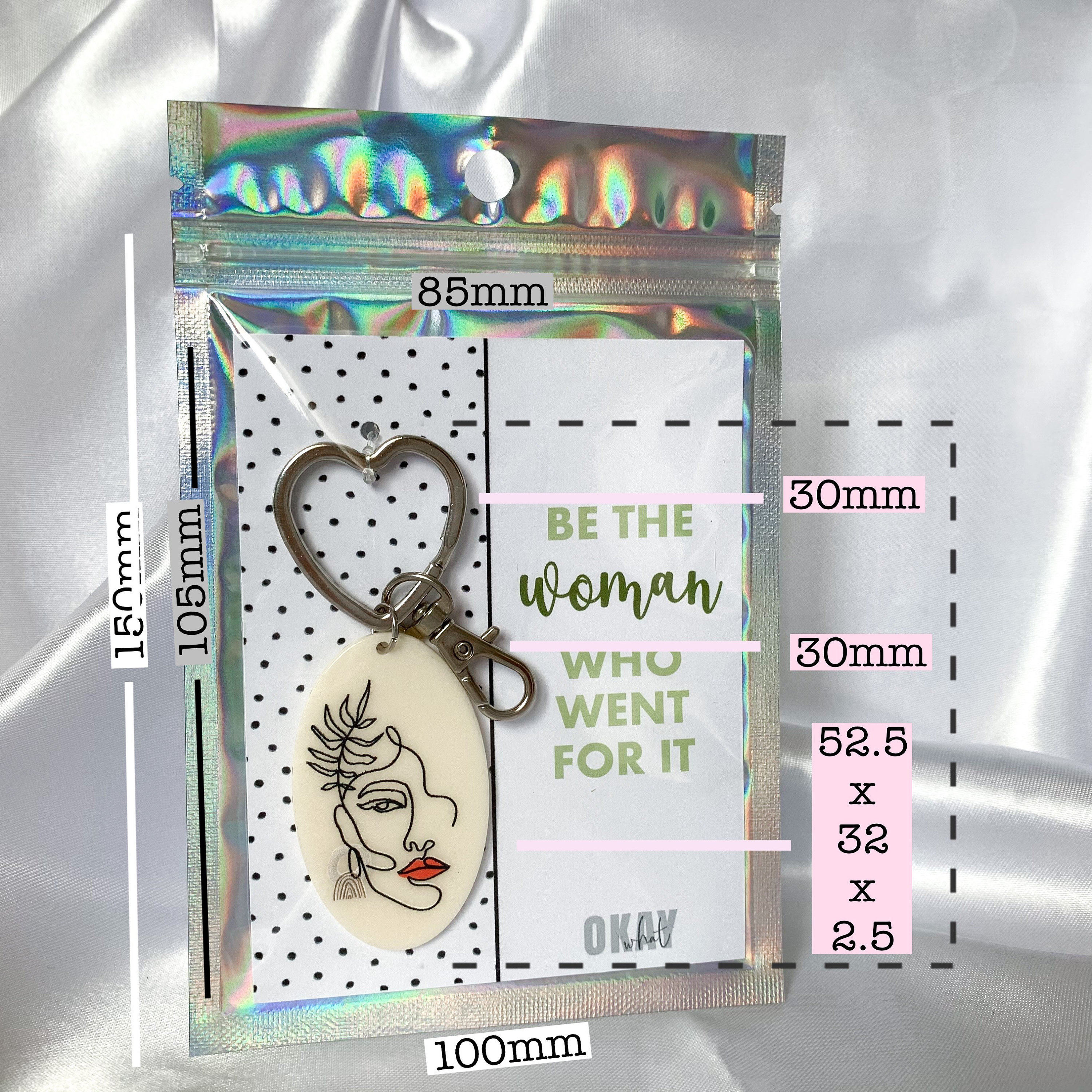 Woman Keyring | Be the woman who went for it