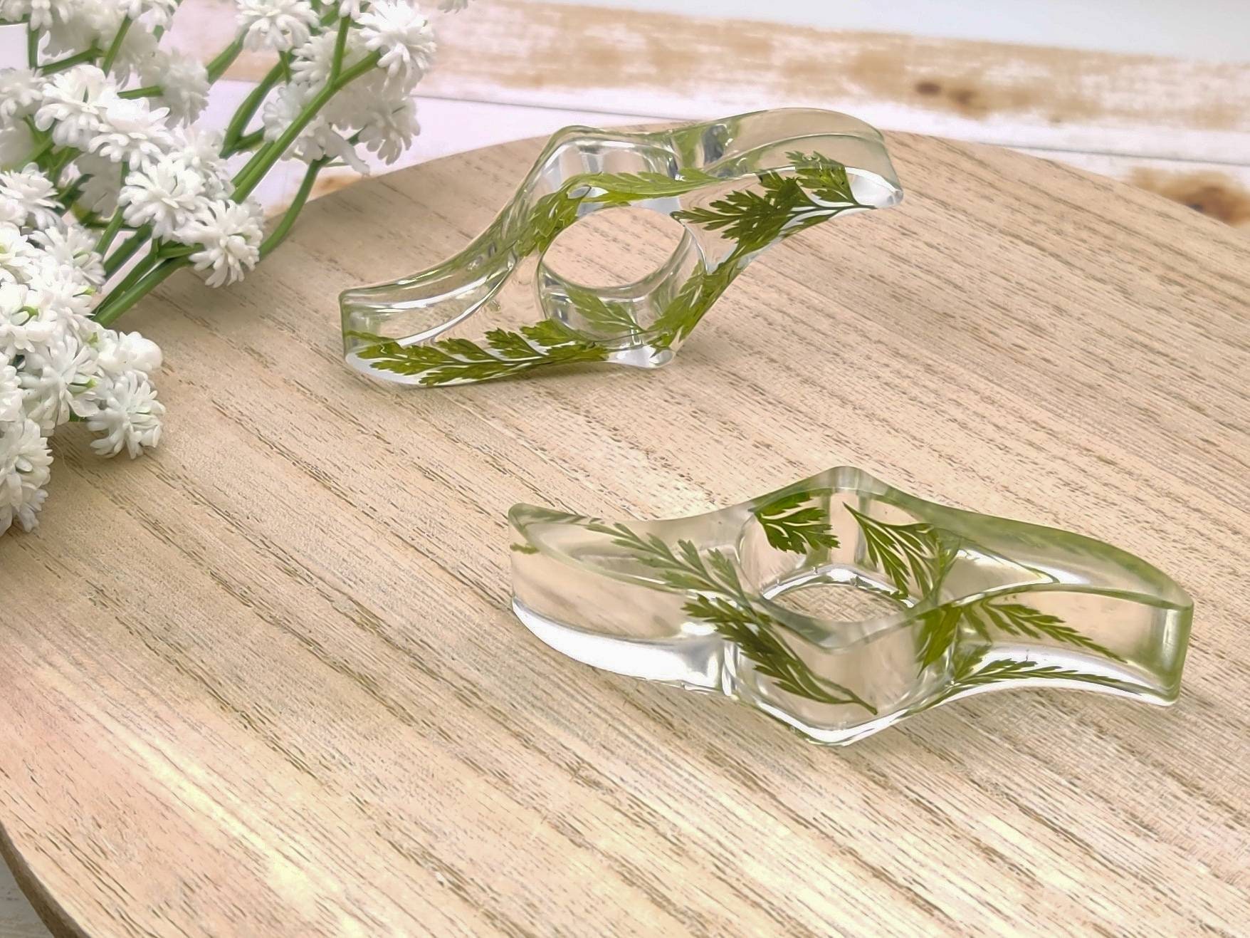 Pressed Plant Botanical Resin Book Page Holder