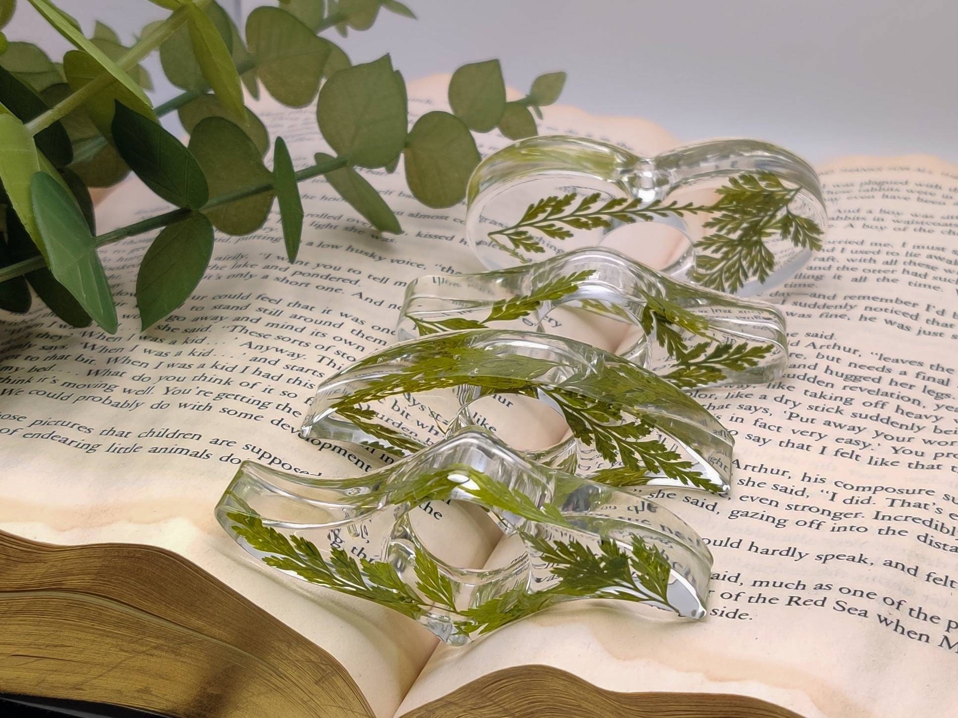 Pressed Plant Botanical Resin Book Page Holder