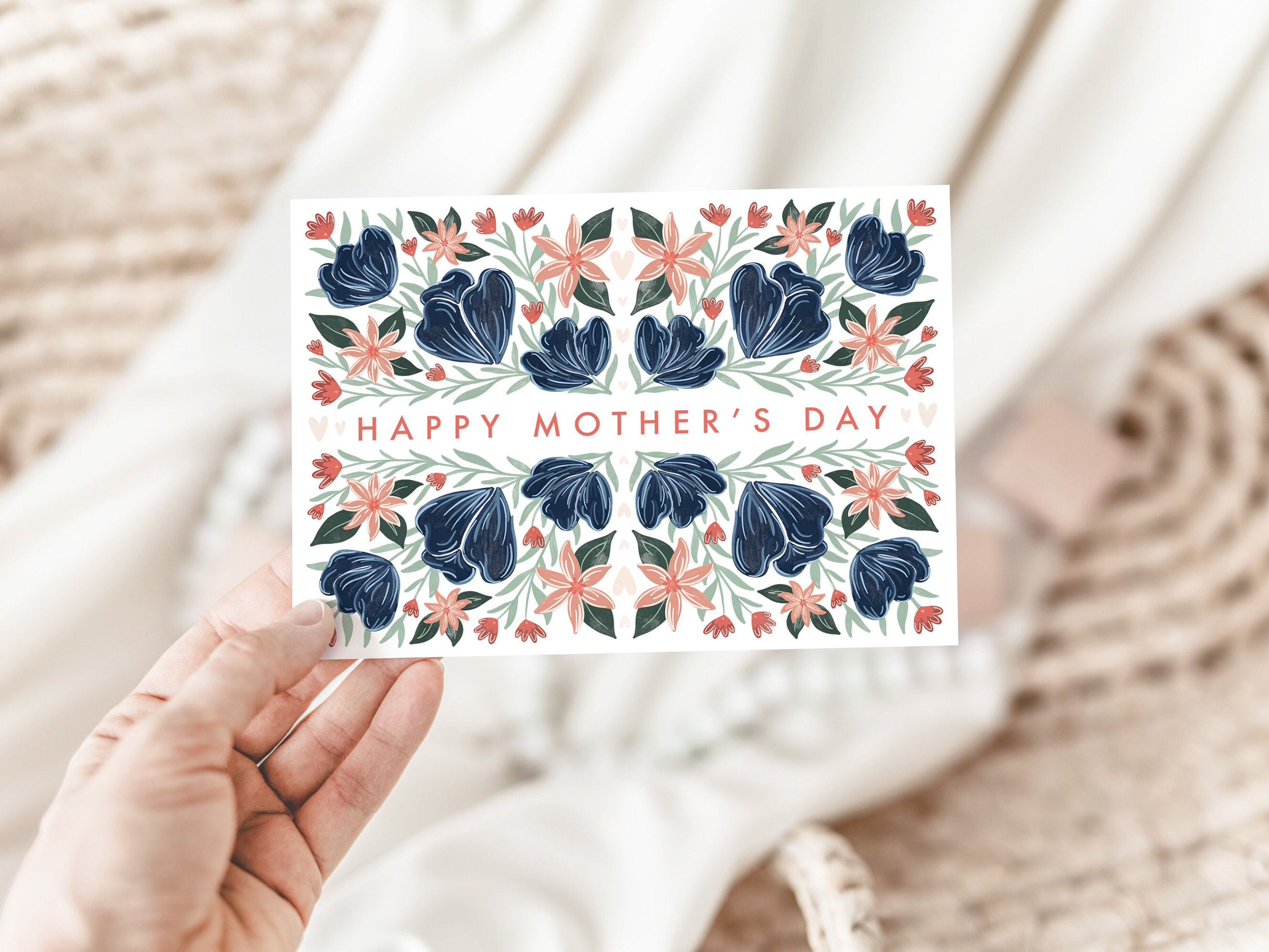 Floral Mother's Day card