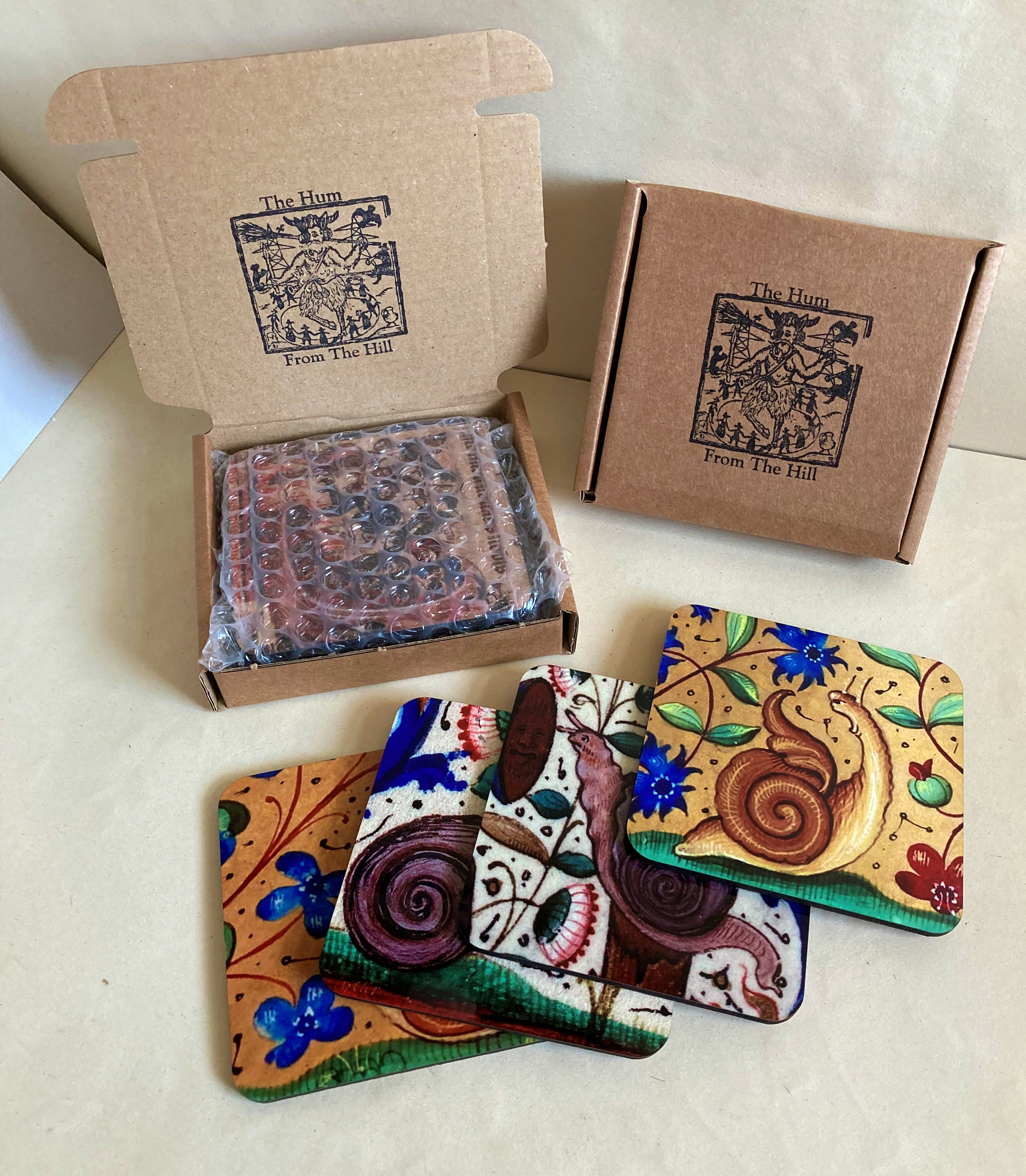 Medieval Cat coasters