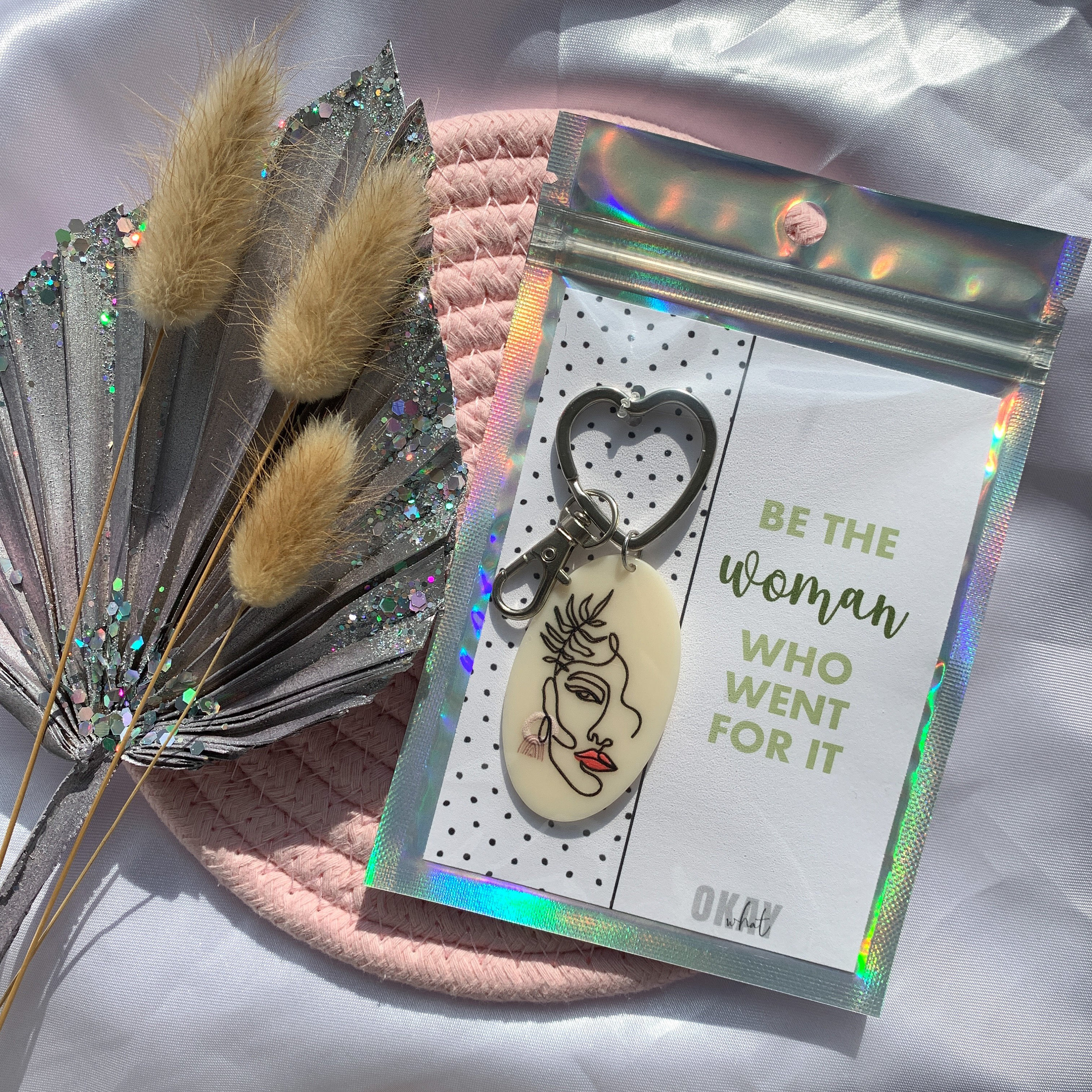 Woman Keyring | Be the woman who went for it