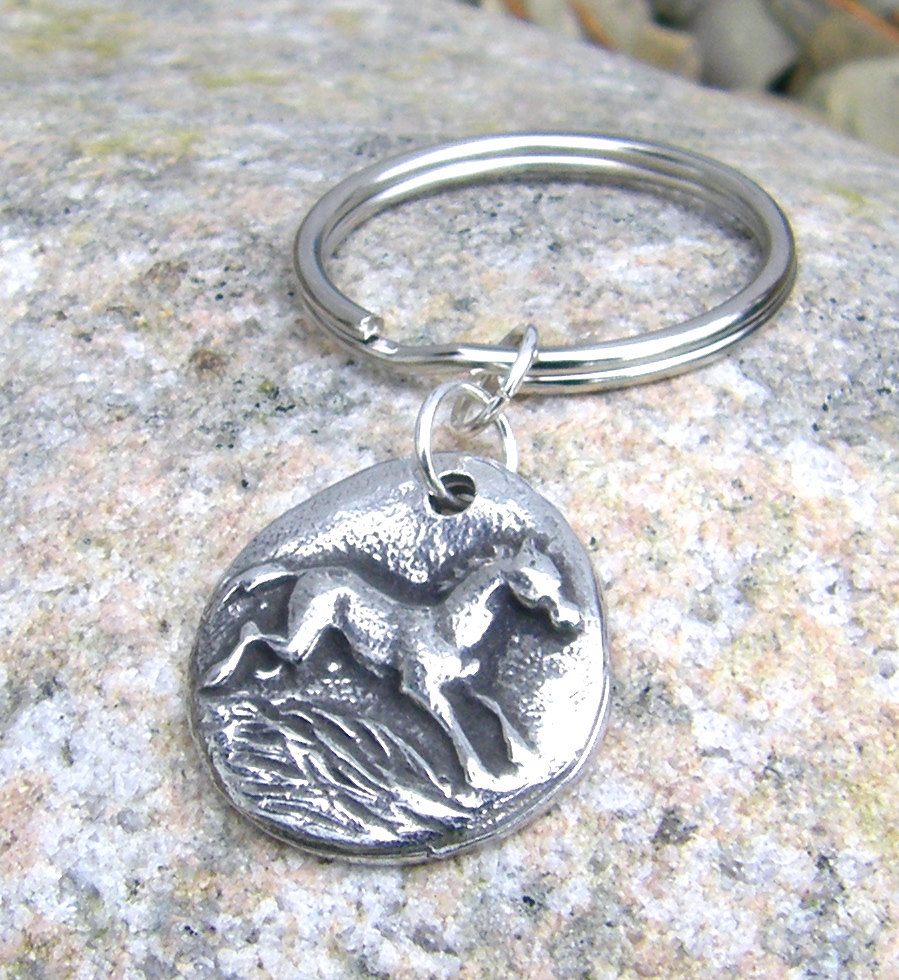 Running Horse Key Ring