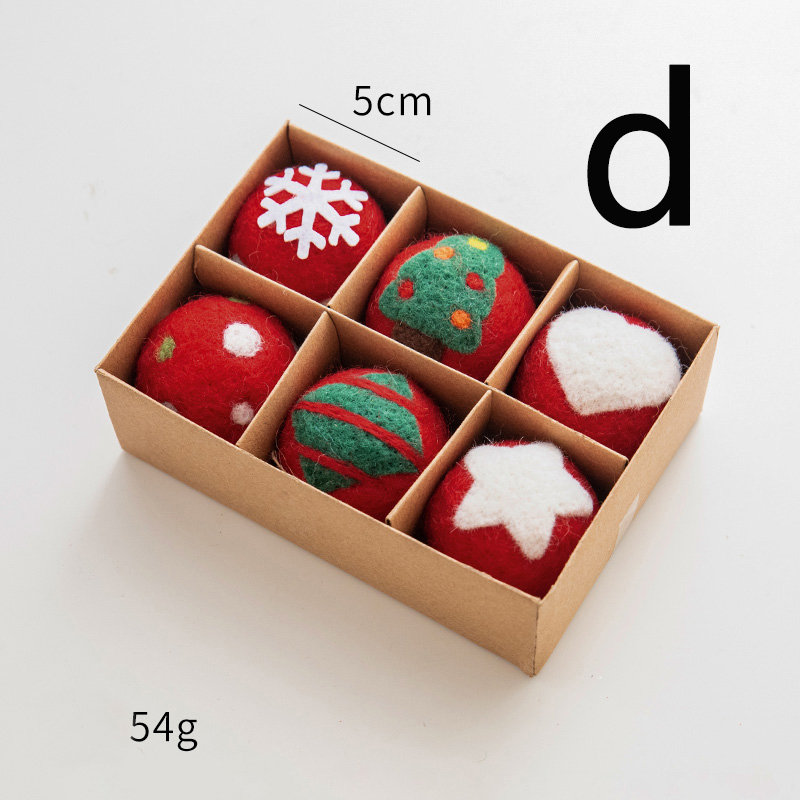 Handmade Felted Balls Xmas Home Decor