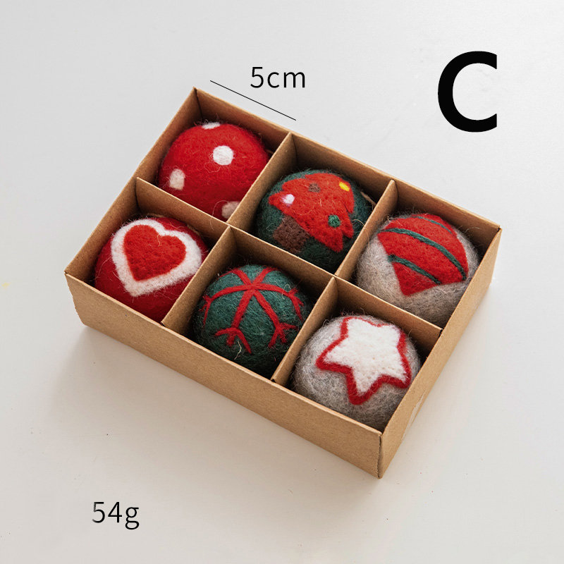 Handmade Felted Balls Xmas Home Decor