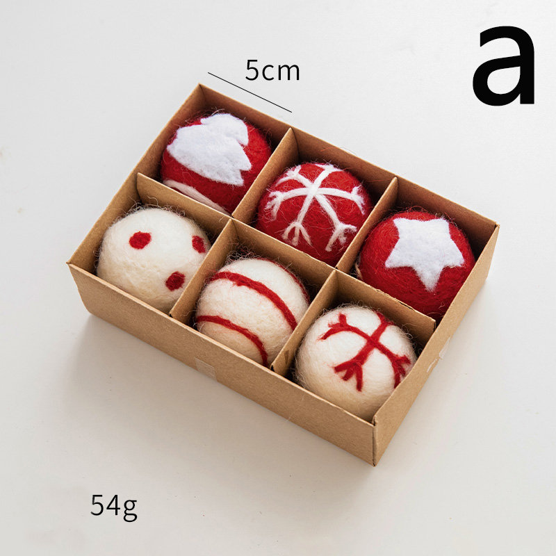 Handmade Felted Balls Xmas Home Decor