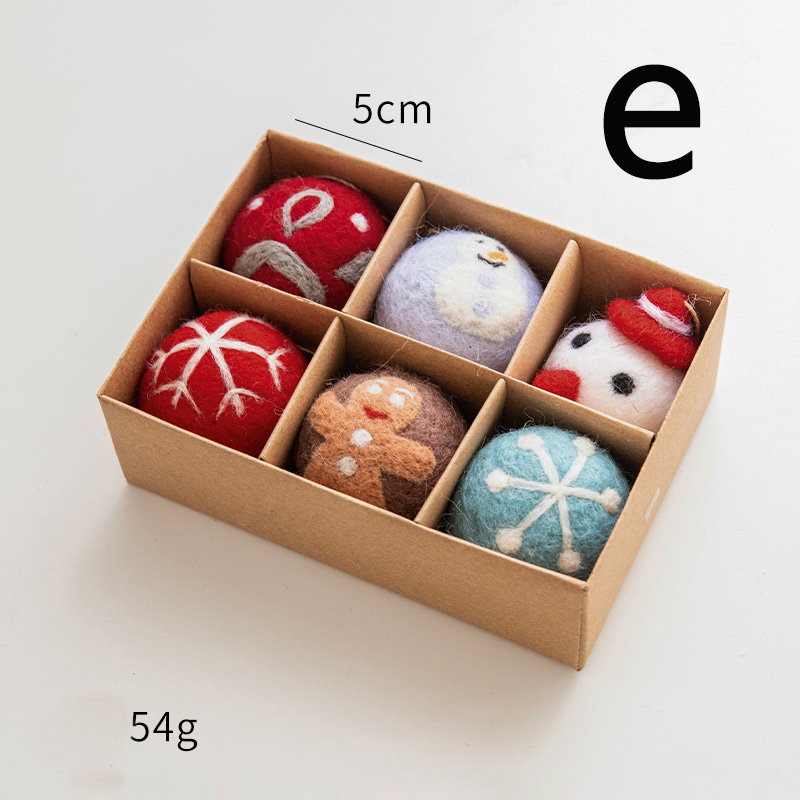 Handmade Felted Balls Xmas Home Decor