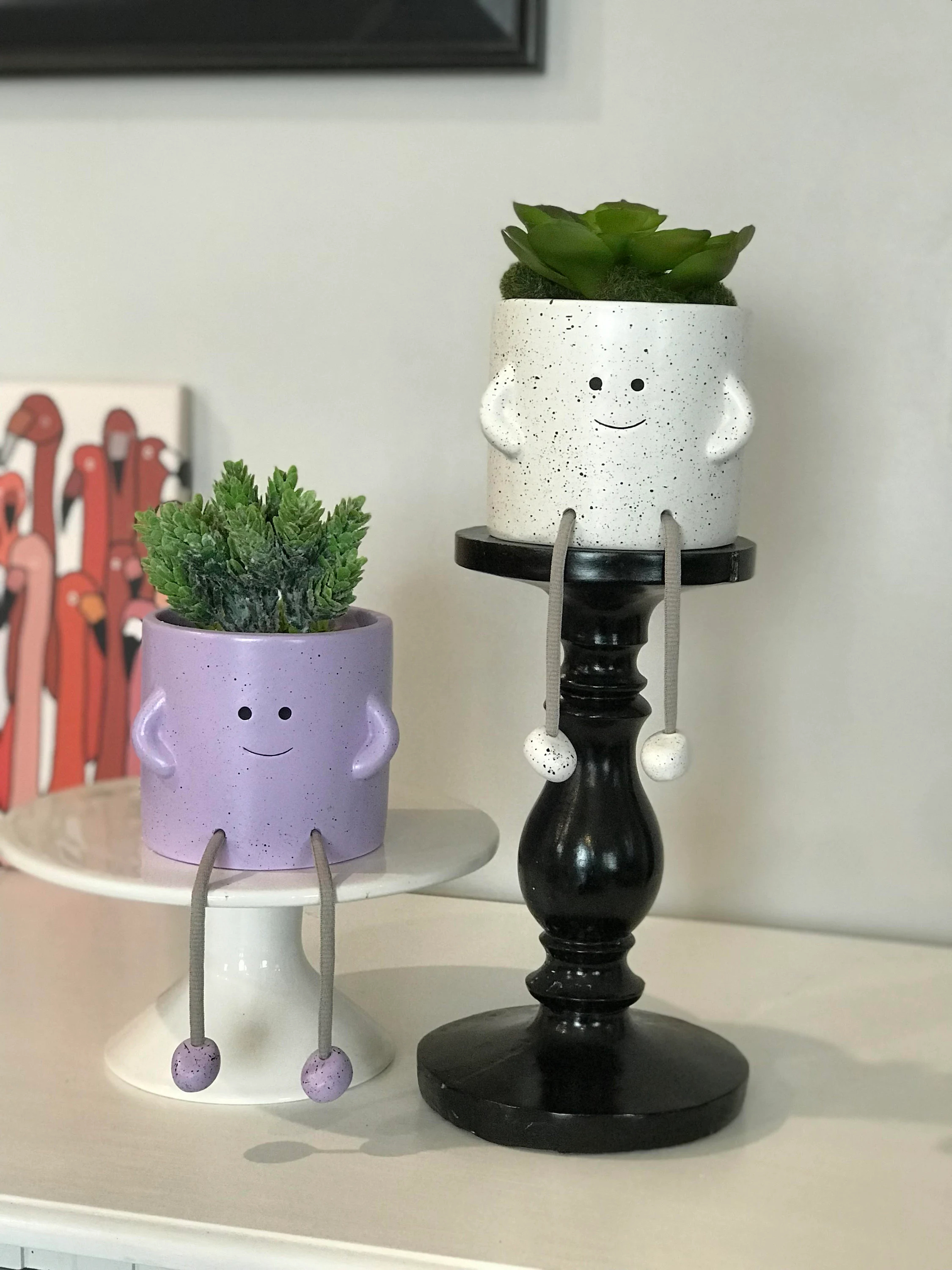 Happy Dangling Legs Desk Planter
