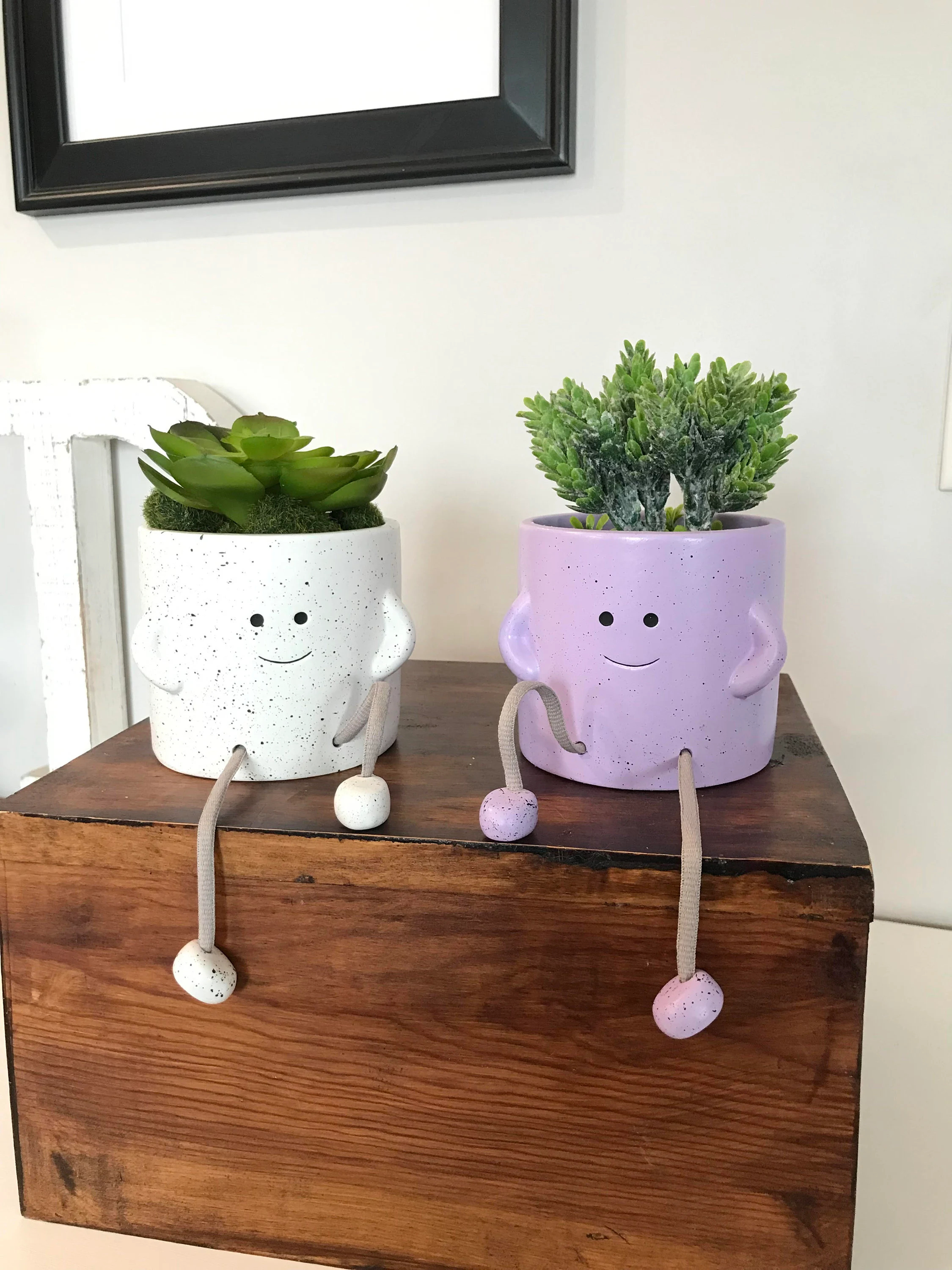 Happy Dangling Legs Desk Planter