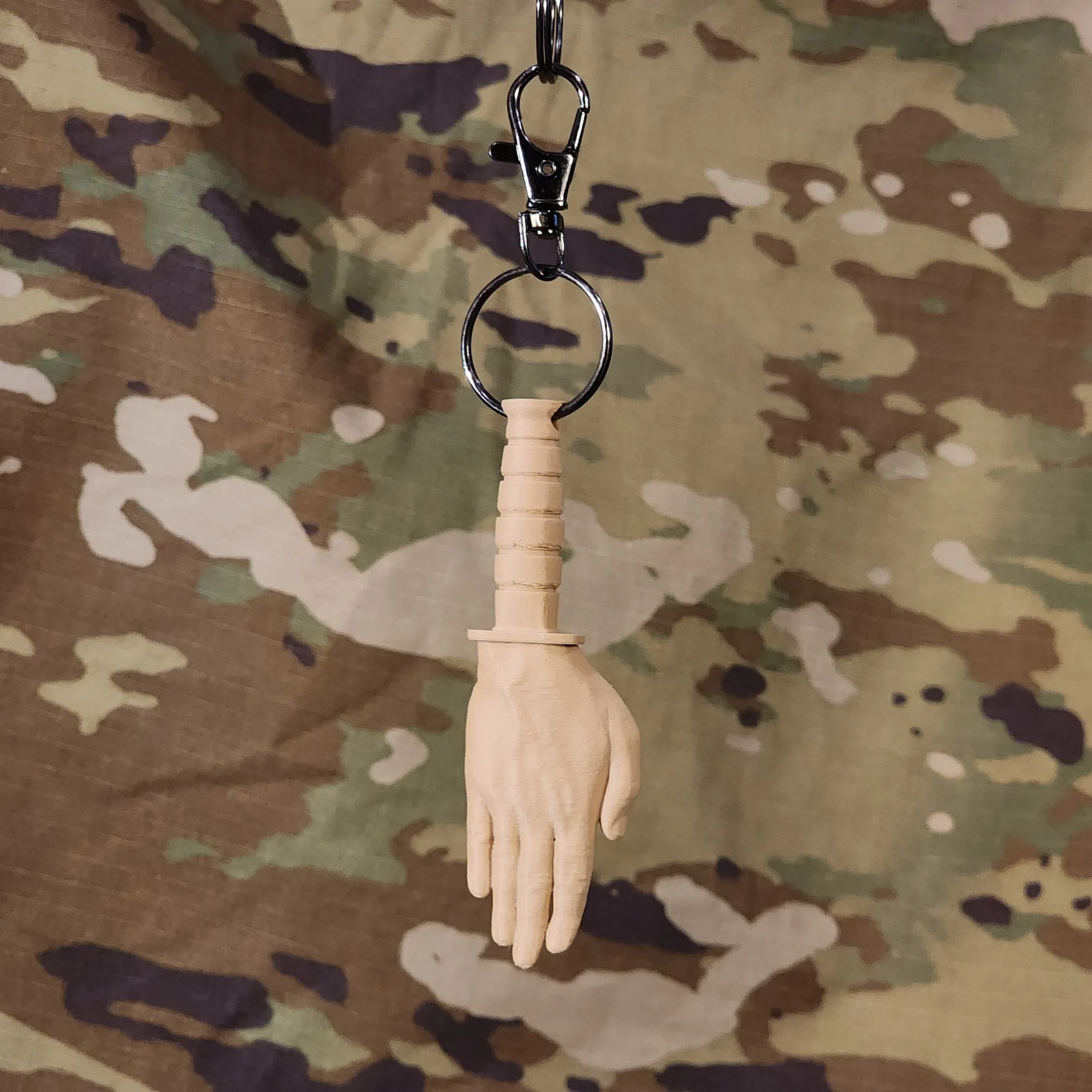 Knife Hand Keychain - Great Military gift for Army, Marines, Navy, Airforce