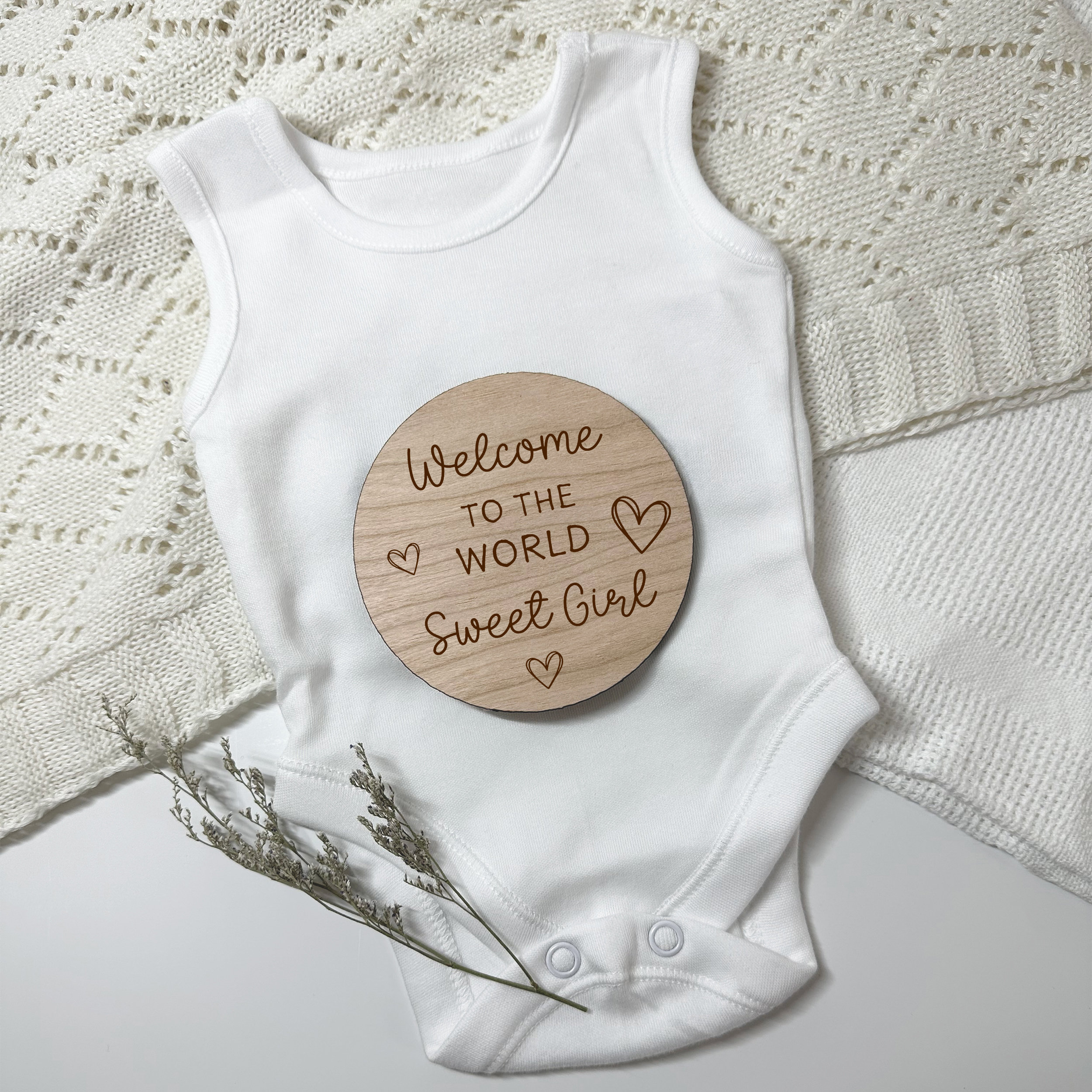 Baby Arrival Sign-Welcome To The World