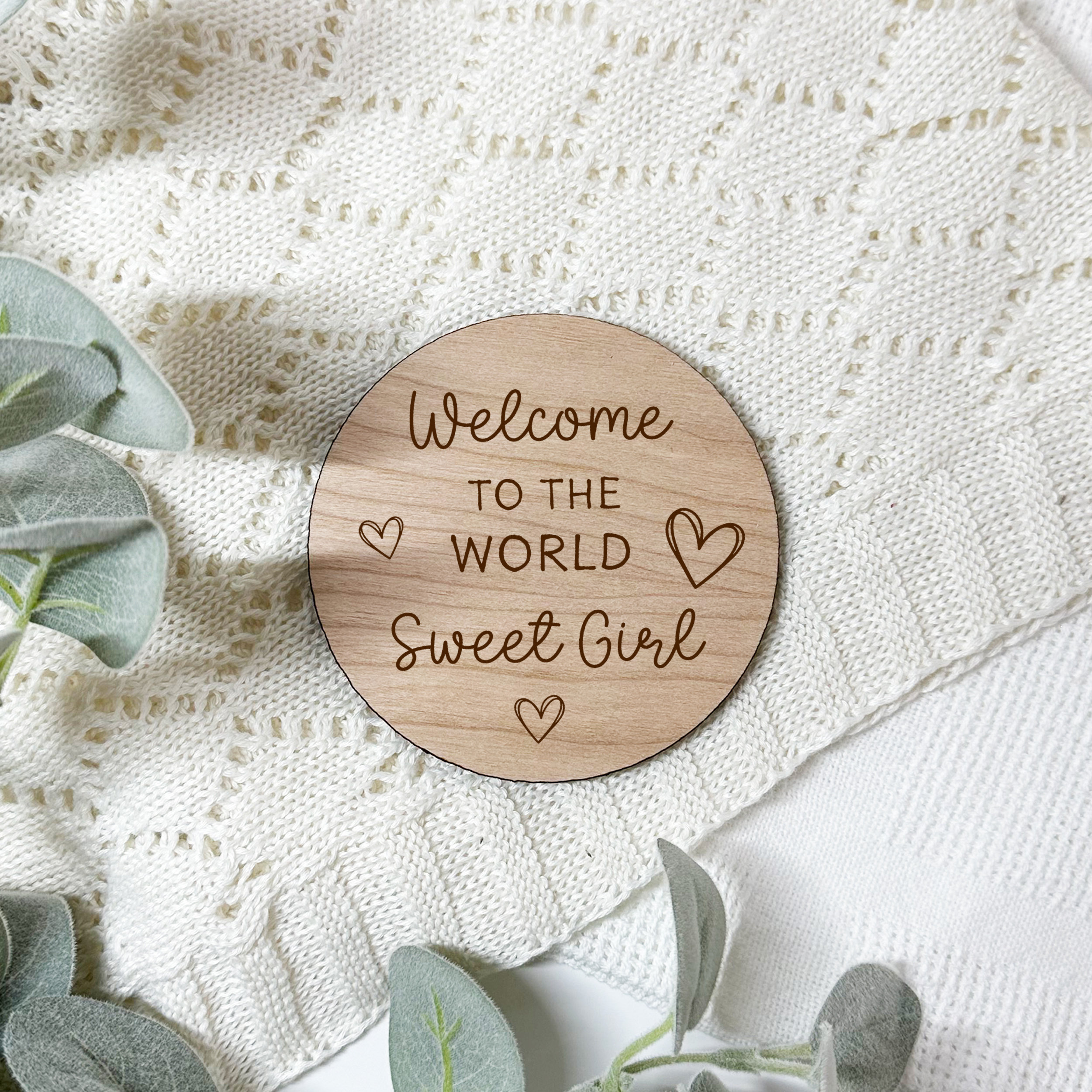 Baby Arrival Sign-Welcome To The World