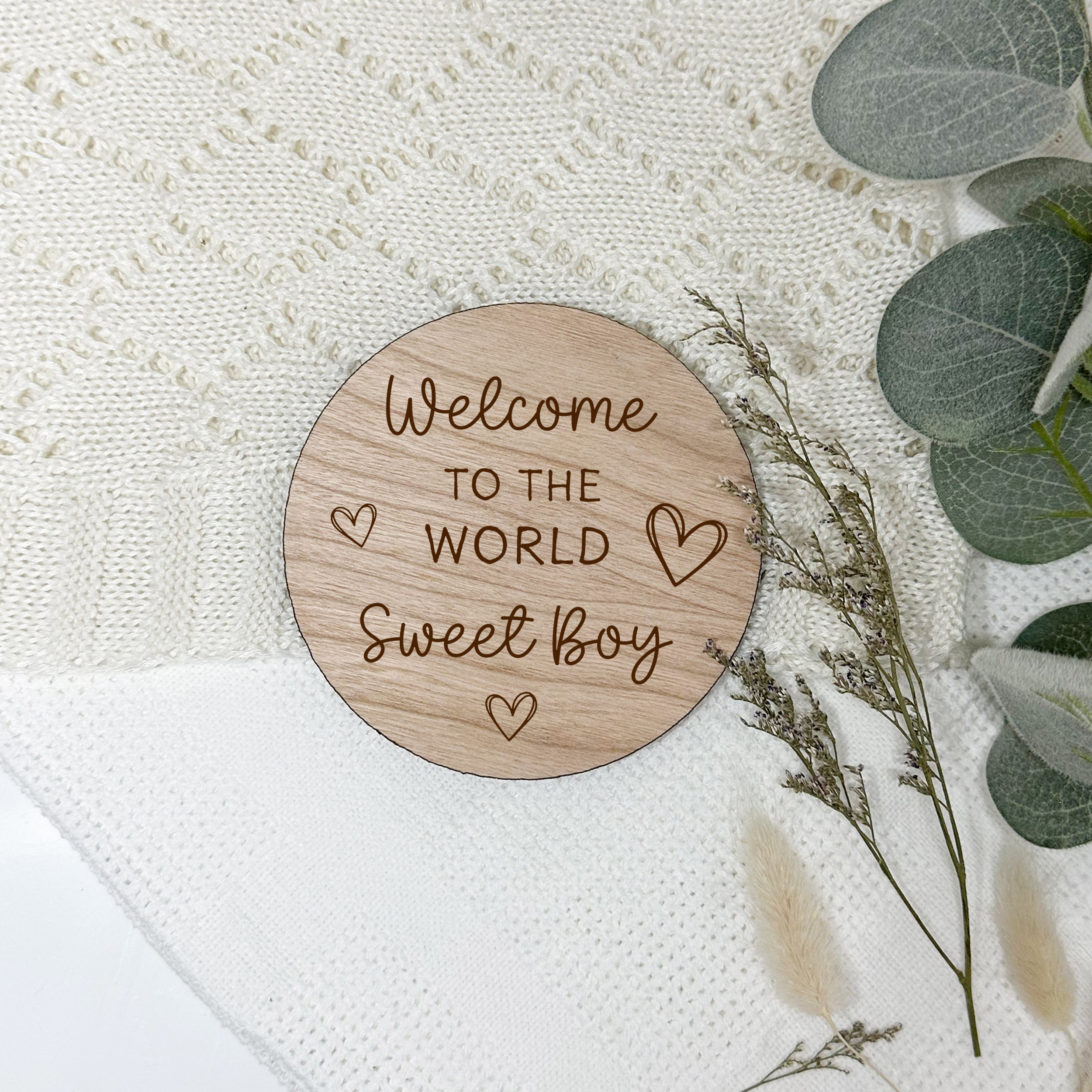 Baby Arrival Sign-Welcome To The World