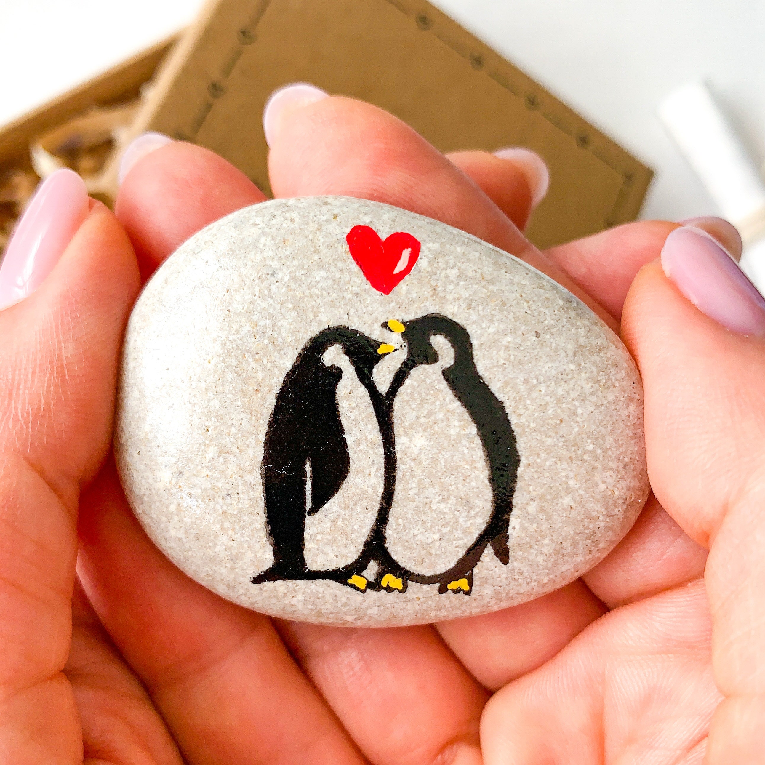 Penguin Pebble - Anniversary Gift For Loved One
