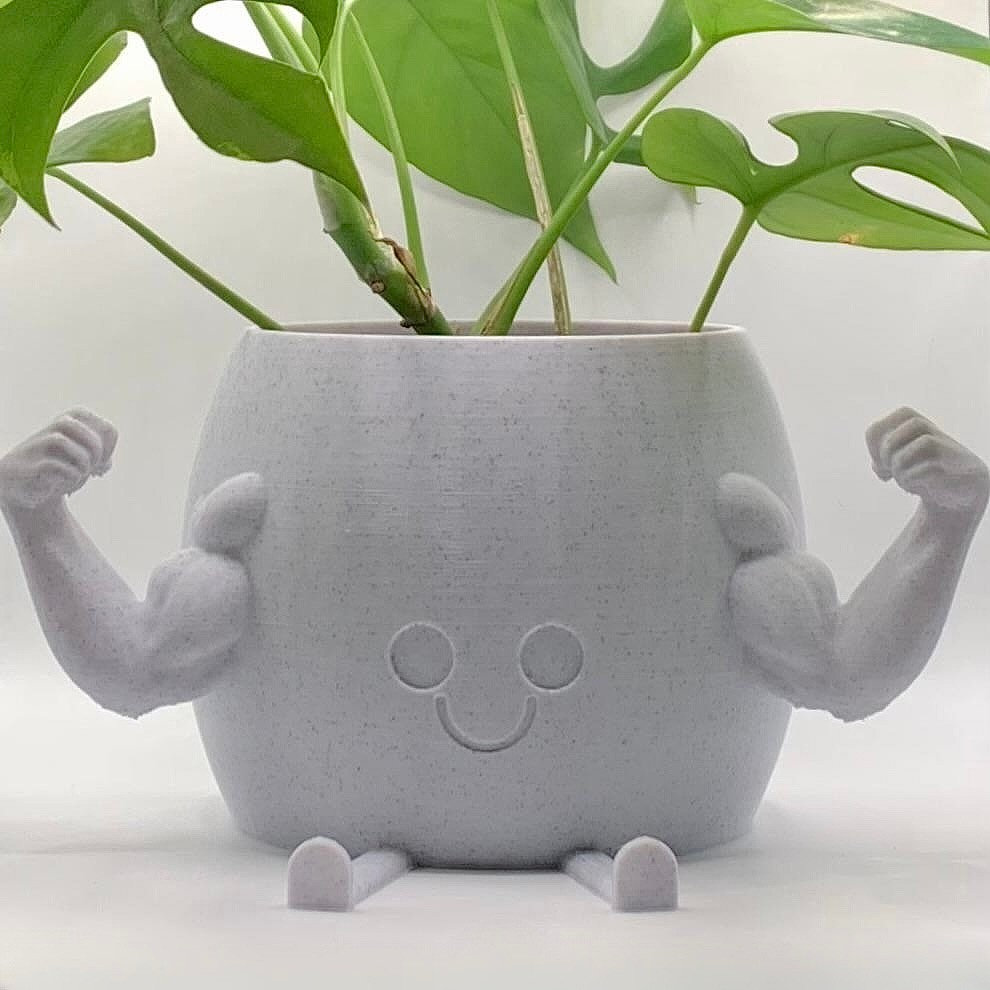 Happy Muscle Douchebag Planter