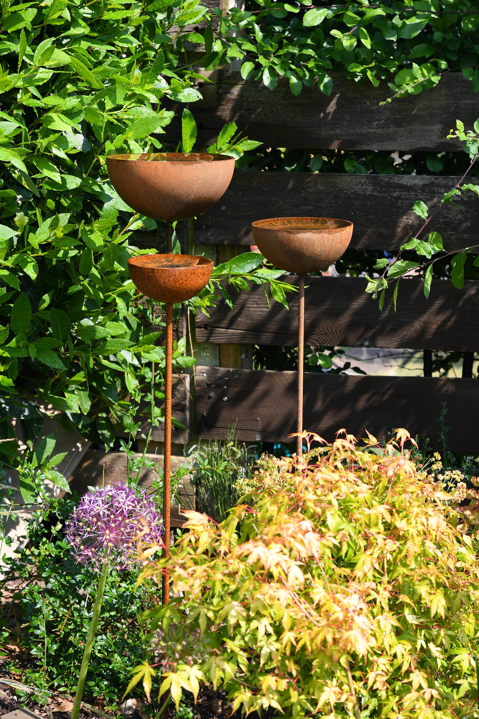 Metal Garden Rain Catcher Decoration