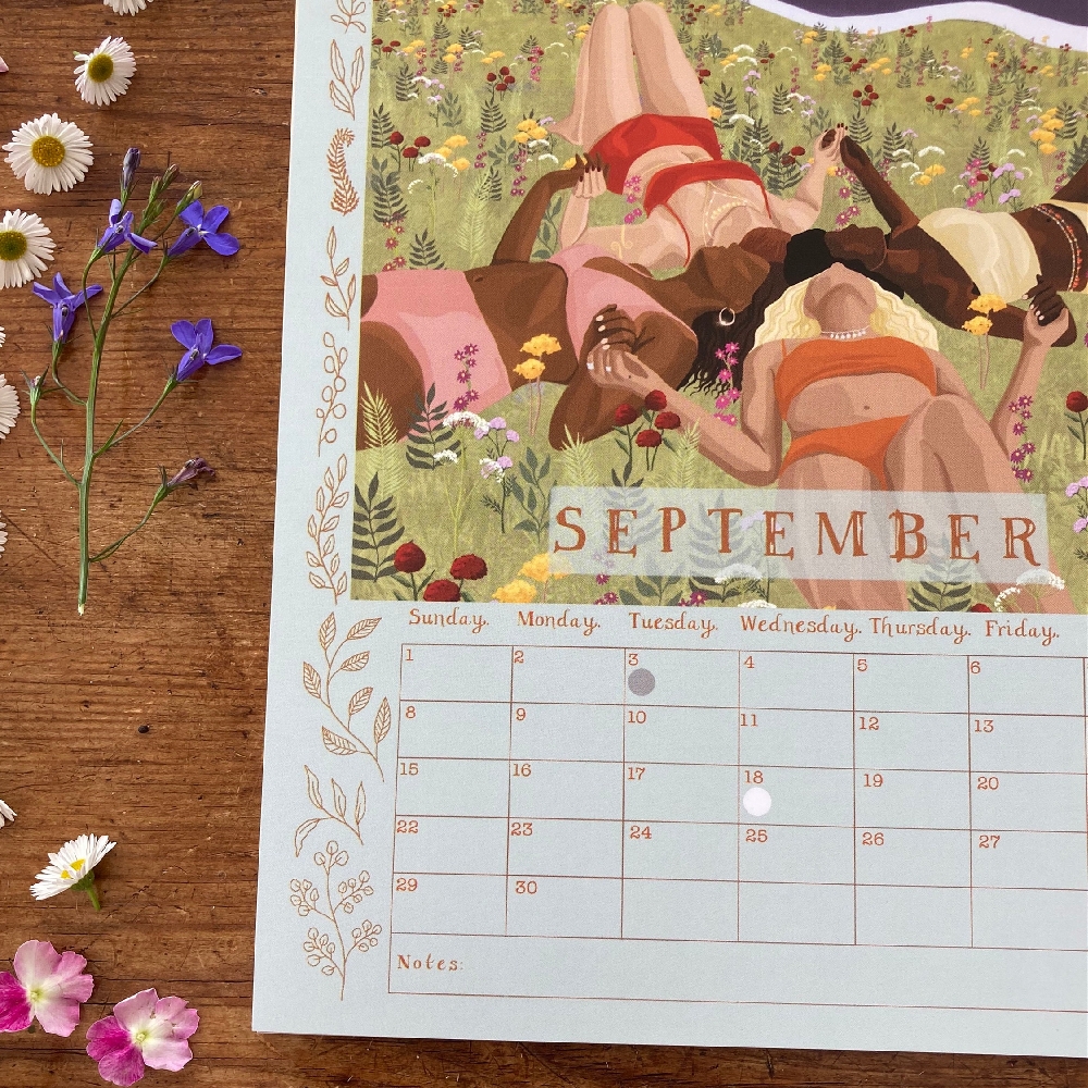 2024 Womens Circles Hanging Wall Calendar