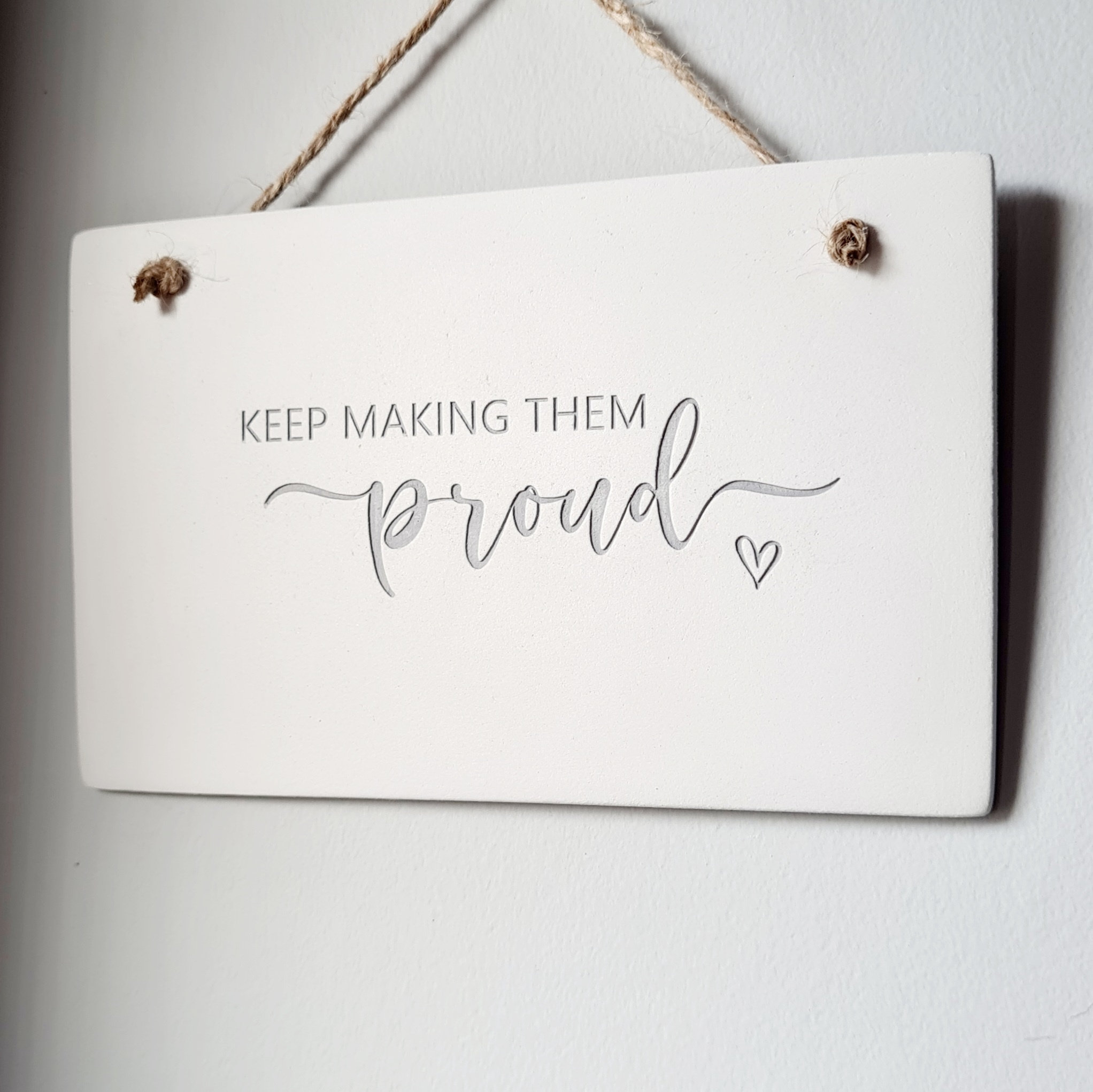 Keep making him / her proud bereavement keepsake